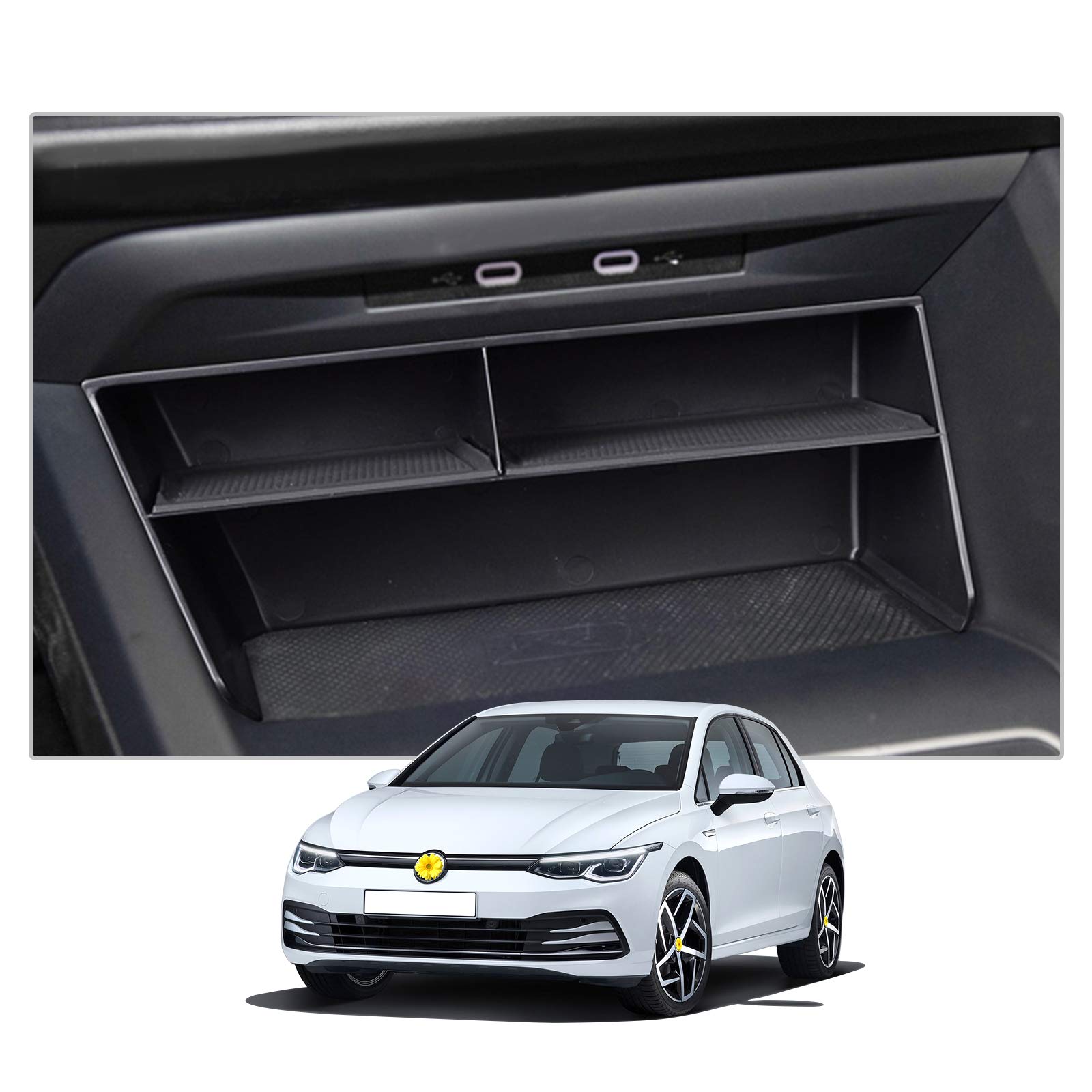 🚗 VW Golf 8 MK8 GTI GTD GTE 2020-2025 Mittelkonsole Organizer 🛍️ Angebot bei HelloDeals