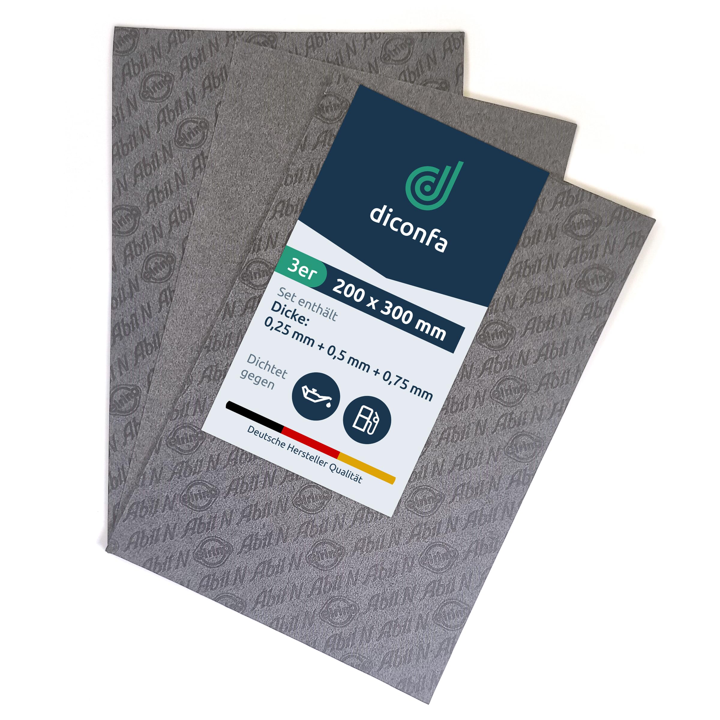 🔥 Angebot! Diconfa 3er SET DIN-A4 Dichtungsbogen Elring Abil N - Universal Dichtungsmaterial Angebot bei HelloDeals