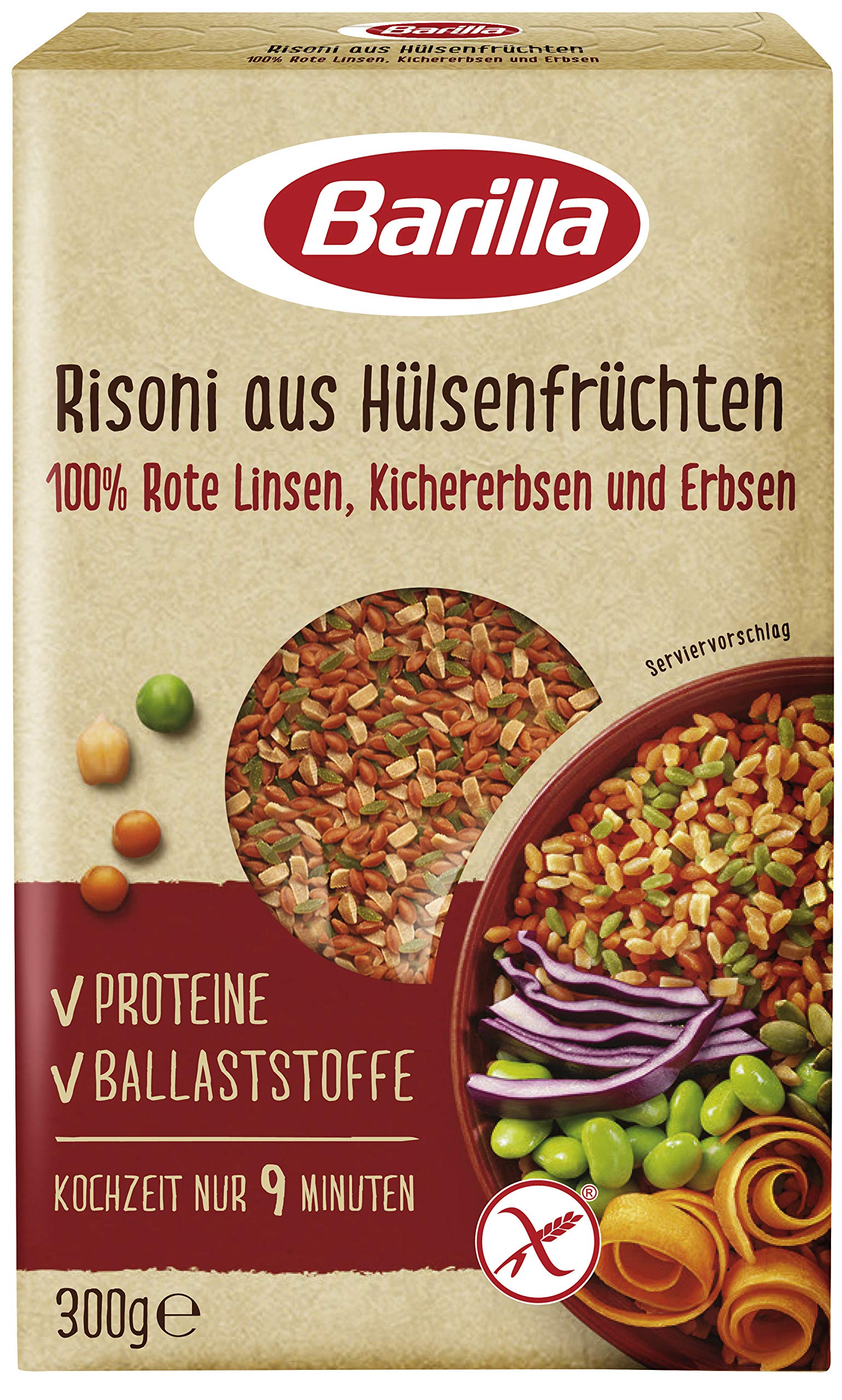 🌿 Barilla Risoni 300g | Aus roten Linsen, Kichererbsen und Erbsen 🍝 Angebot bei HelloDeals