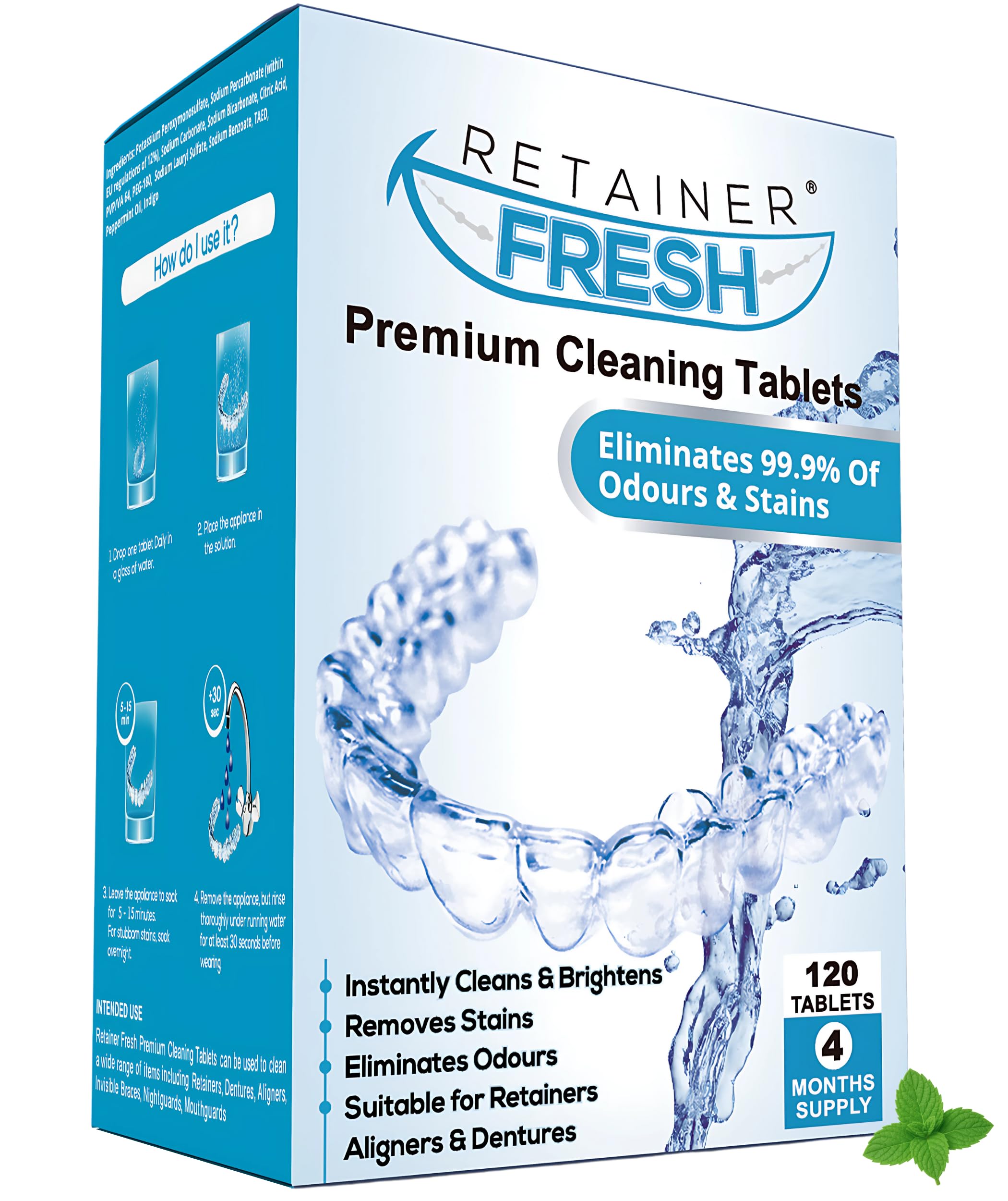Retainer Reinigungstabletten - 120 Tabletten 😁 Angebot bei HelloDeals