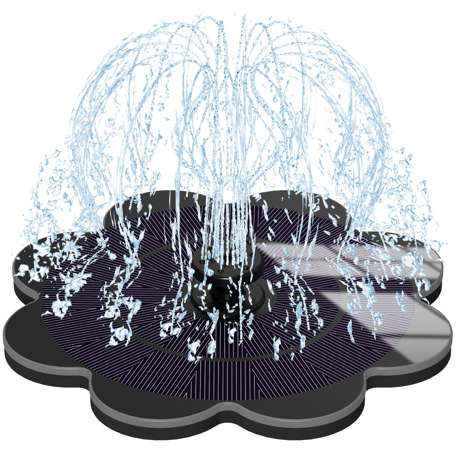 🌻🌞 SZMP Solar Springbrunnen 2025 Neue, 2000mAh Akku - Arbeiten an Trüben Tagen - Solar Teichpumpe Angebot bei HelloDeals