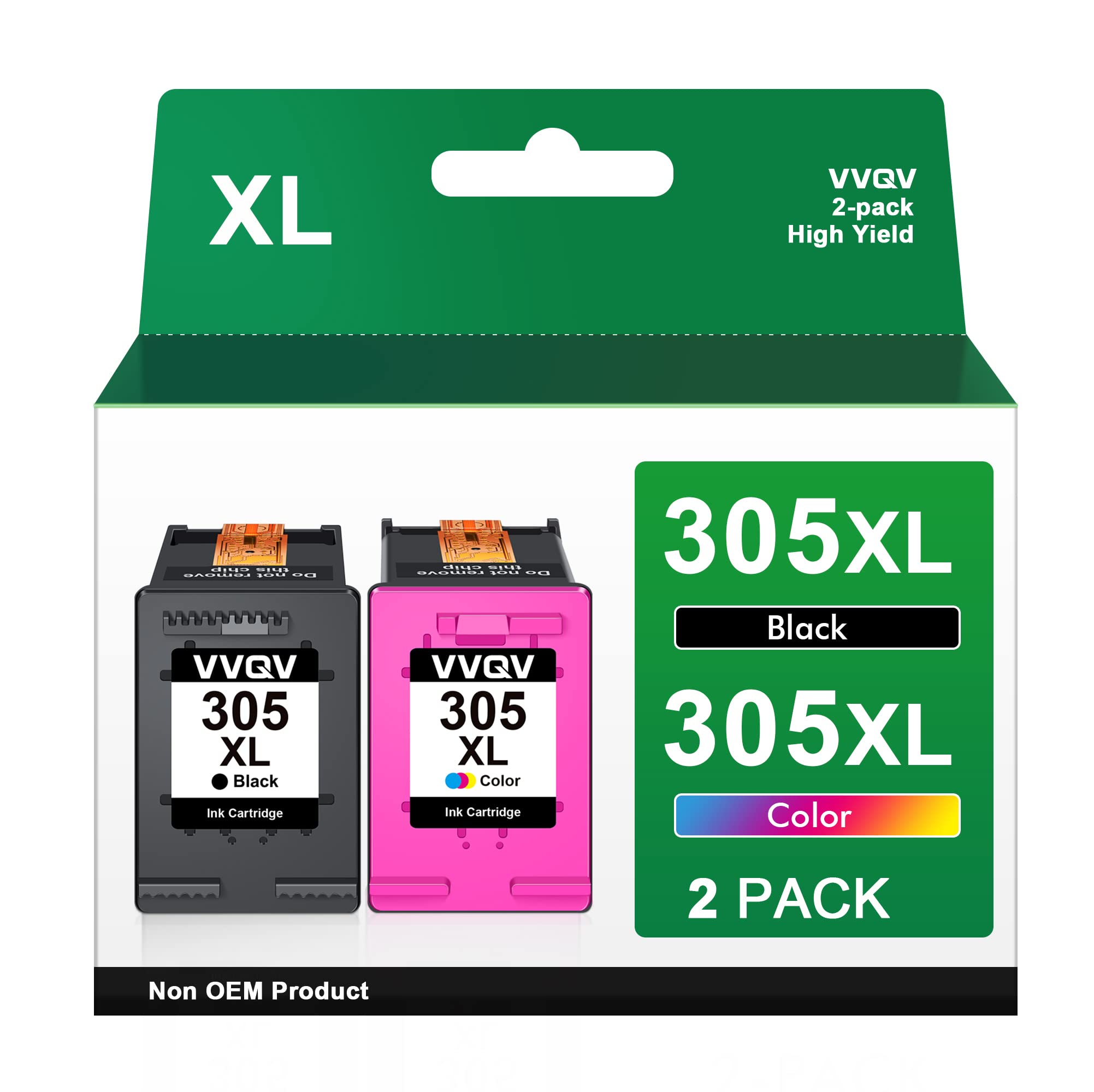 🖨️ VVQV 305 XL Patronen Ersatz für HP 305 Druckerpatronen XL Schwarz und farbig - 2er-Pack Angebot bei HelloDeals