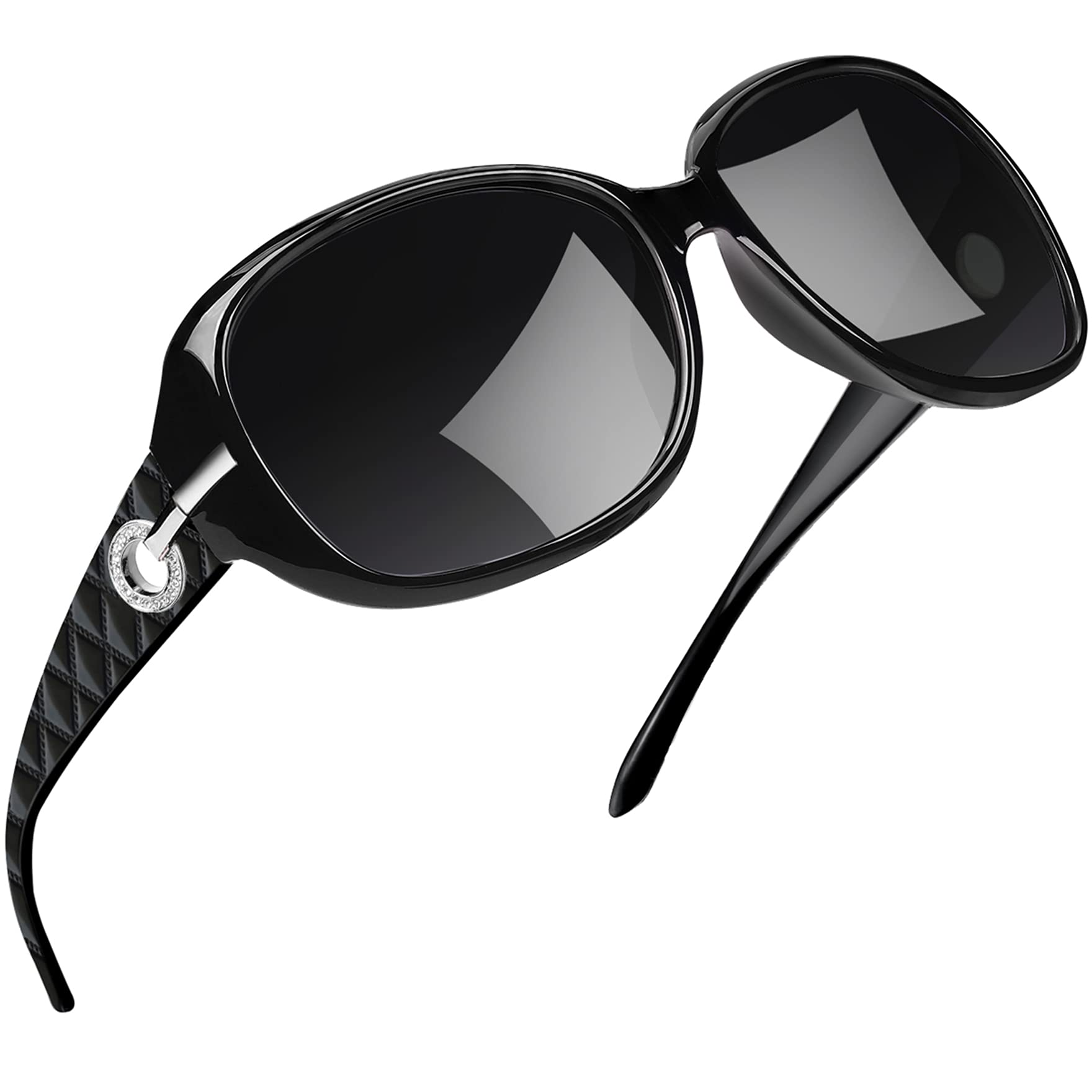 Joopin Elegante Große Sonnenbrille Damen Polarisiert XL Übergroße UV400-Schutz 😎🕶️ Angebot bei HelloDeals