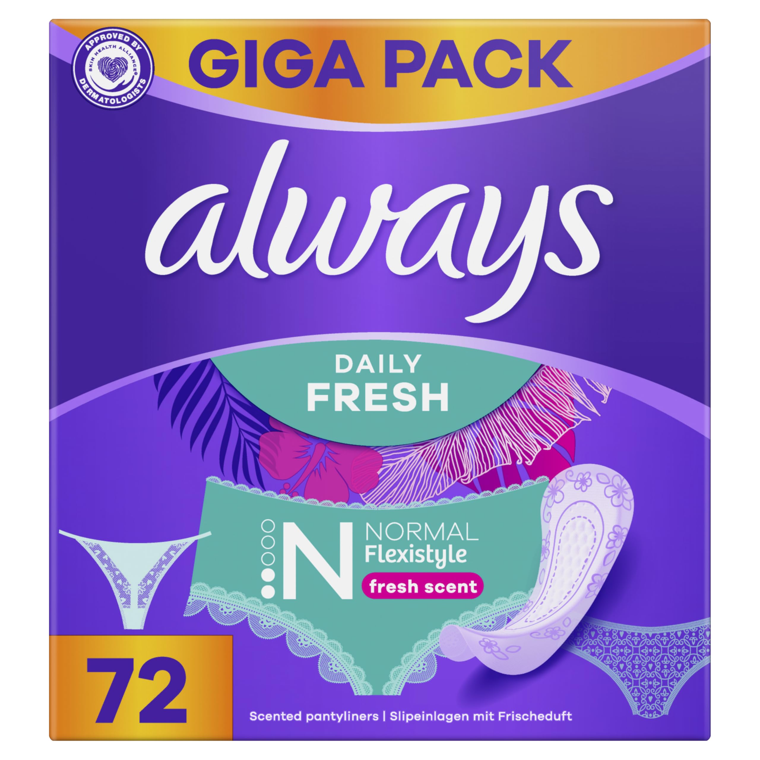 🌺🌿 Täglich Frisch! Flexistyle Slipeinlagen 72 Stück 🌿🌺 Angebot bei HelloDeals