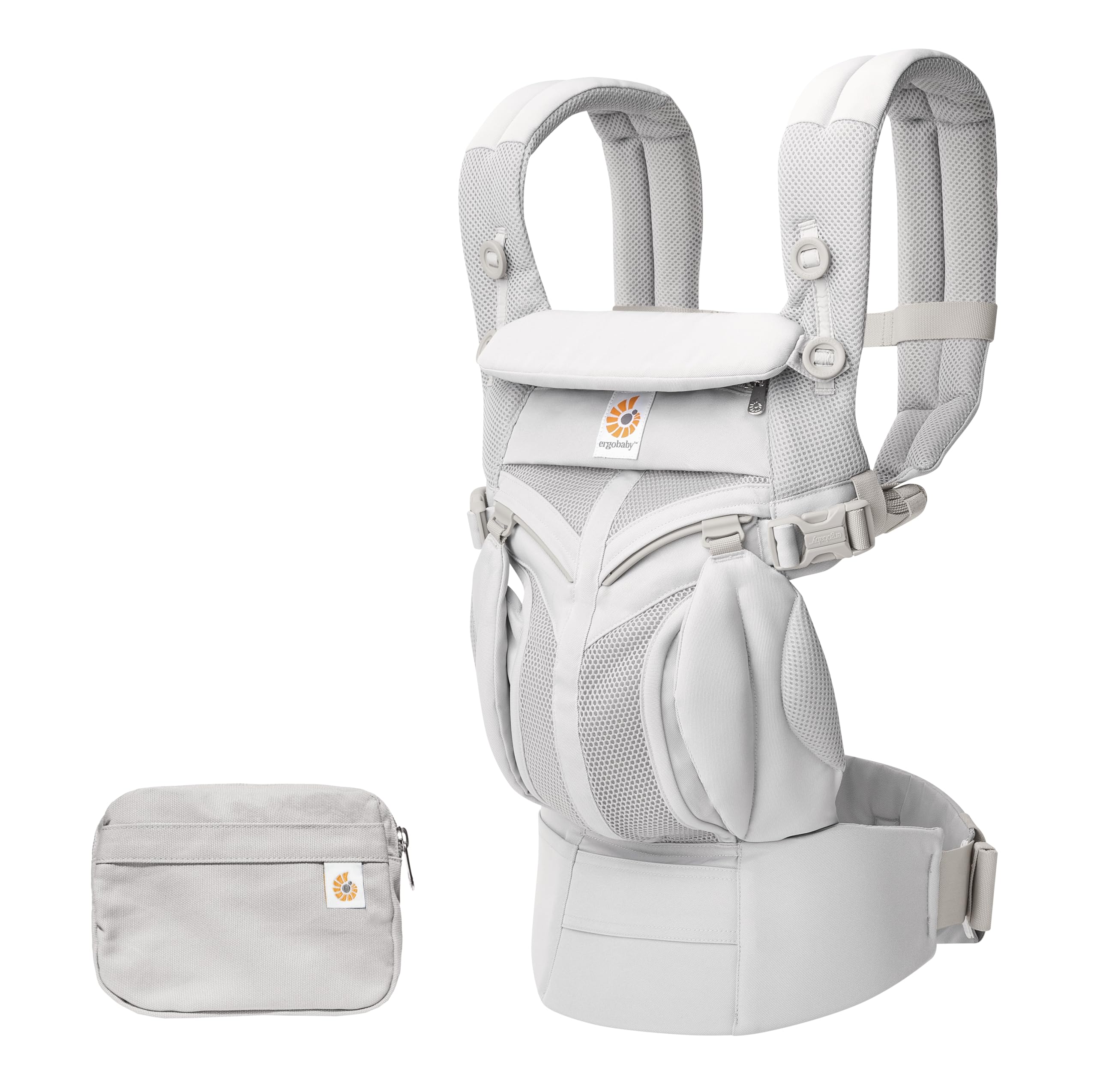 👶🎒 Ergobaby Babytrage für Neugeborene bis zum Kleinkind - Omni 360 Cool Air Mesh Pearl Grey Angebot bei HelloDeals