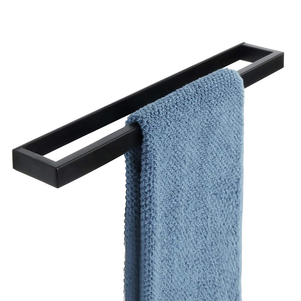 🛁🖤 SAYAYO Handtuchhalter Ohne Bohren Schwarz 40CM Matt-schwarz - Deal! Angebot bei HelloDeals