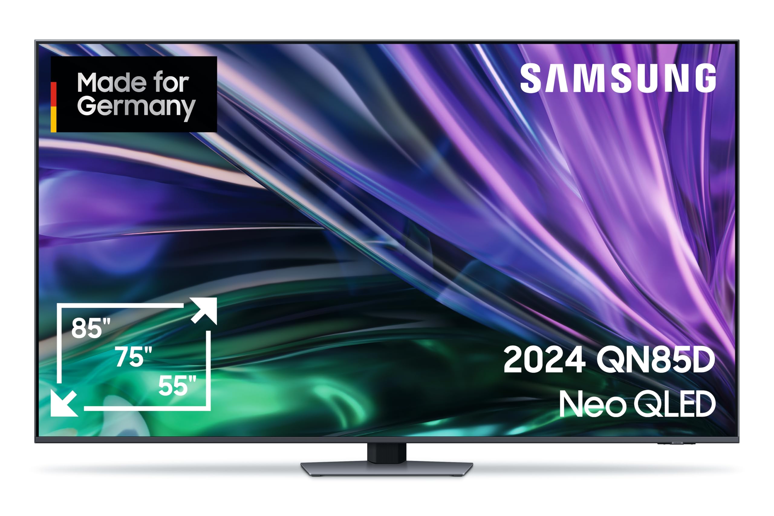 📺 Samsung Neo QLED 4K QN85D UHD Fernseher 65 Zoll (163 cm) [2024] - Mit Dolby Atmos Sound und Gaming Hub! 🎮 Angebot bei HelloDeals