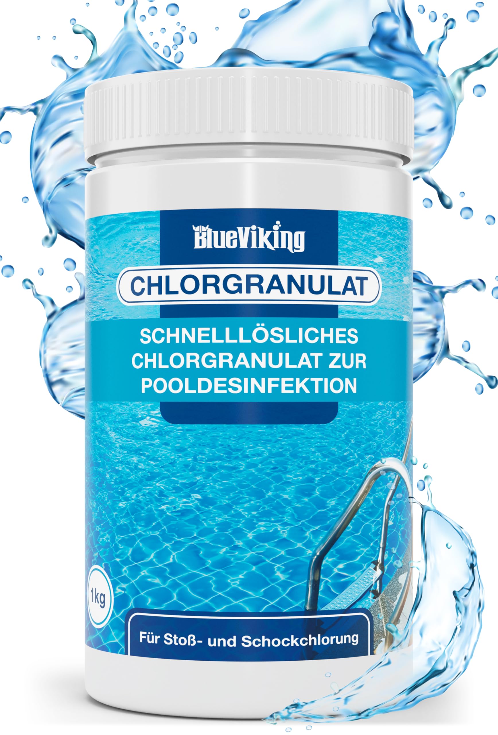 Chlor Pool Granulat 1kg - Für kristallklares Wasser im Pool! 🏊‍♂️ Angebot bei HelloDeals