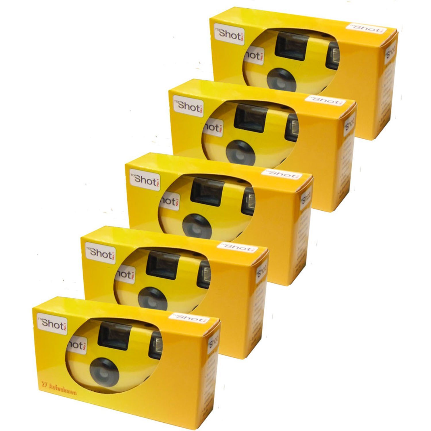 📸🎉 TopShot Einwegkamera Paket mit 5 Kameras! 🎞️📷 Angebot bei HelloDeals