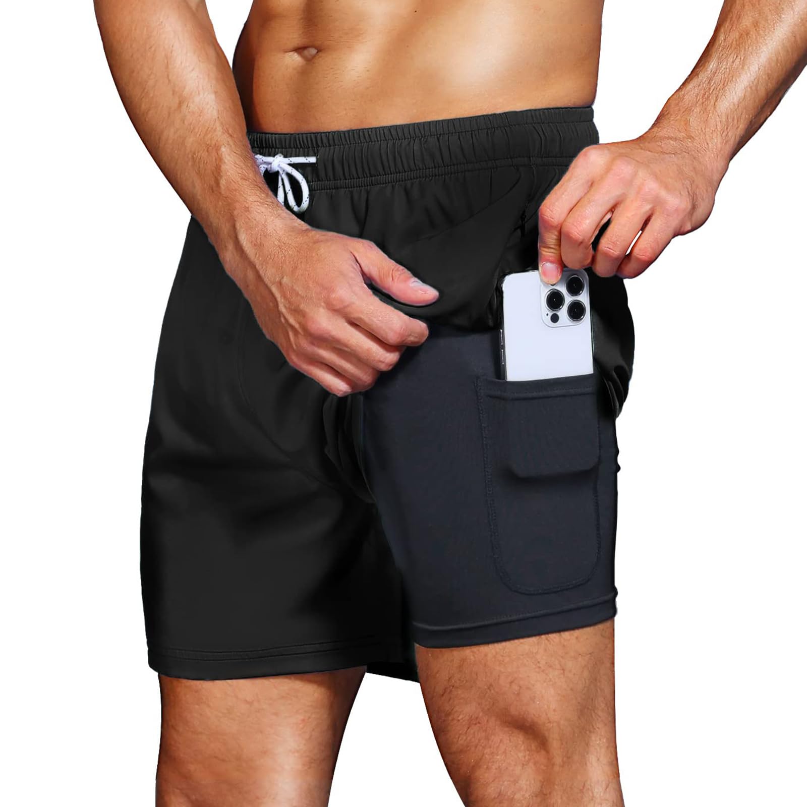 HMIYA Badehose Herren 2 in 1 🩱🌊 Angebot bei HelloDeals