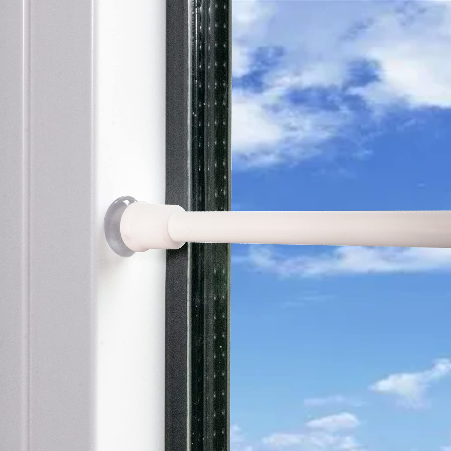 🌟 2 Stücks Gardinenstange zum Klemmen - Vorhangstange ohne bohren 🌟 Angebot bei HelloDeals