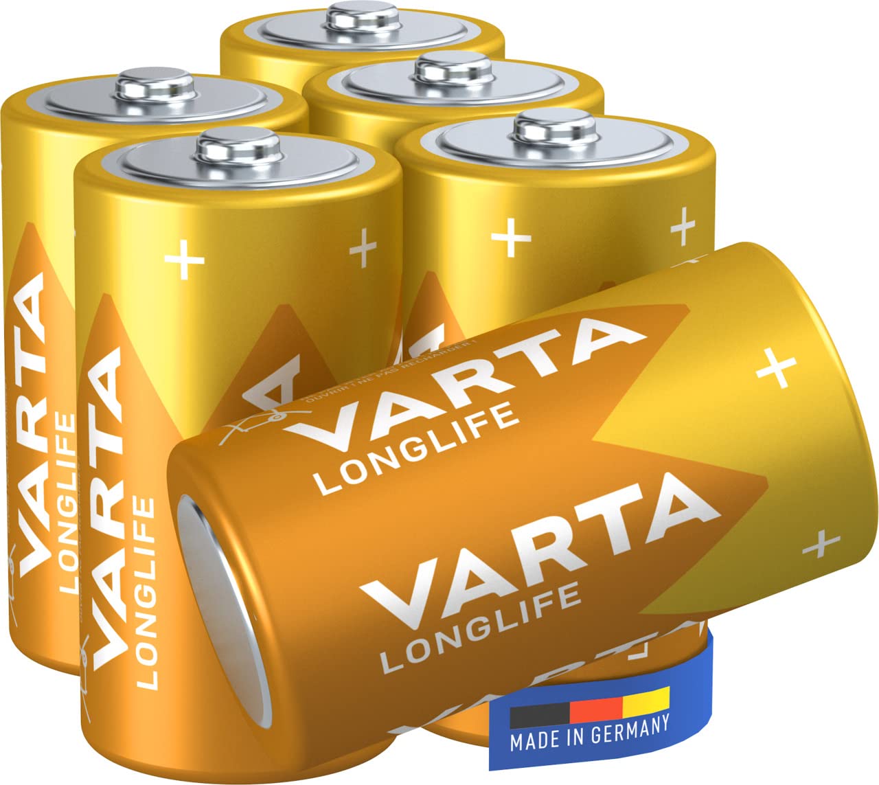 🔋 VARTA Batterien C Baby, 6 Stück, Longlife, Alkaline, 1,5V - Made in Germany Angebot bei HelloDeals