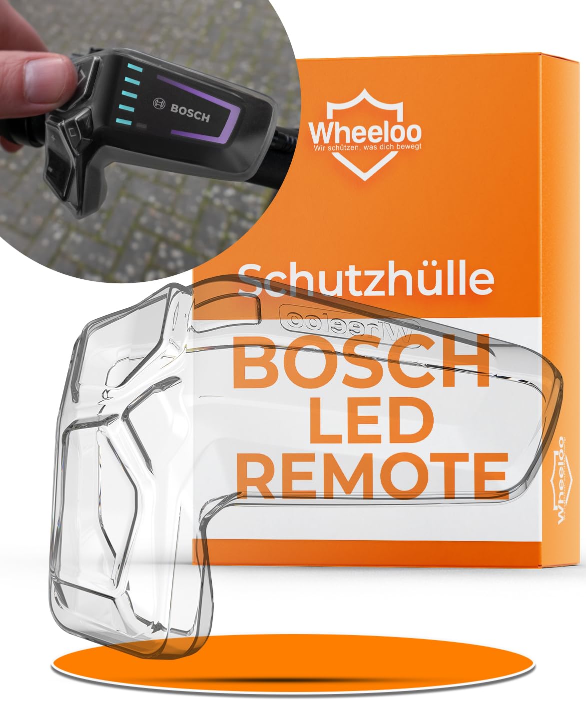 WHEELOO Schutzhülle für Bosch LED Remote I transparent & wasserabweisend 🚴‍♂️📱 Angebot bei HelloDeals