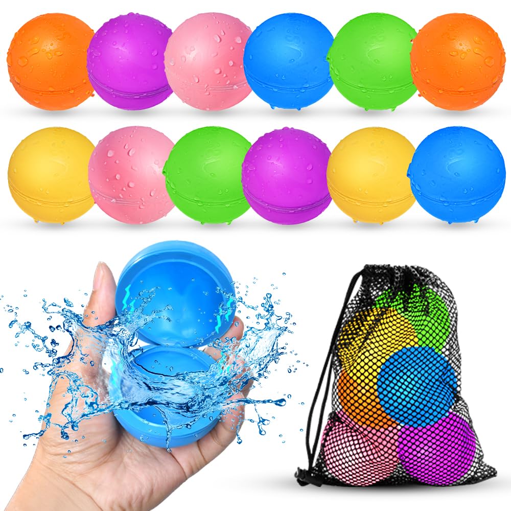 🎈🌊 SOPPYCID 12 Stück Wasserbomben Wiederverwendbar 🎉🏖️ Angebot bei HelloDeals