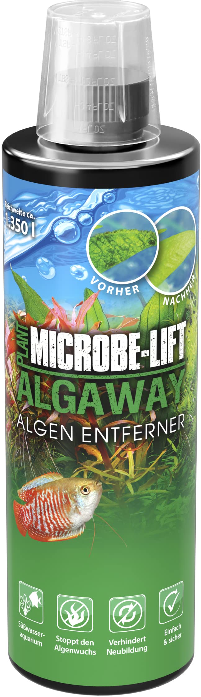 🌿🐠 MICROBE-LIFT Algaway - 473 ml - Algenvernichter - Schnelle & effektive Algenbekämpfung! Angebot bei HelloDeals