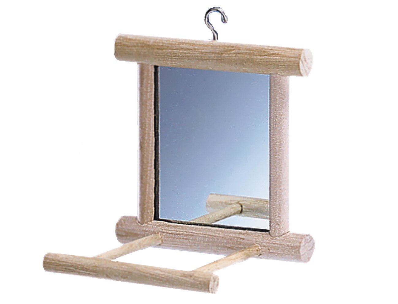 🌟 Nobby Holzspiegel mit Landeplatz, 10 x 10 x 10 cm, 1 Stück holzfarben 🌟 Angebot bei HelloDeals