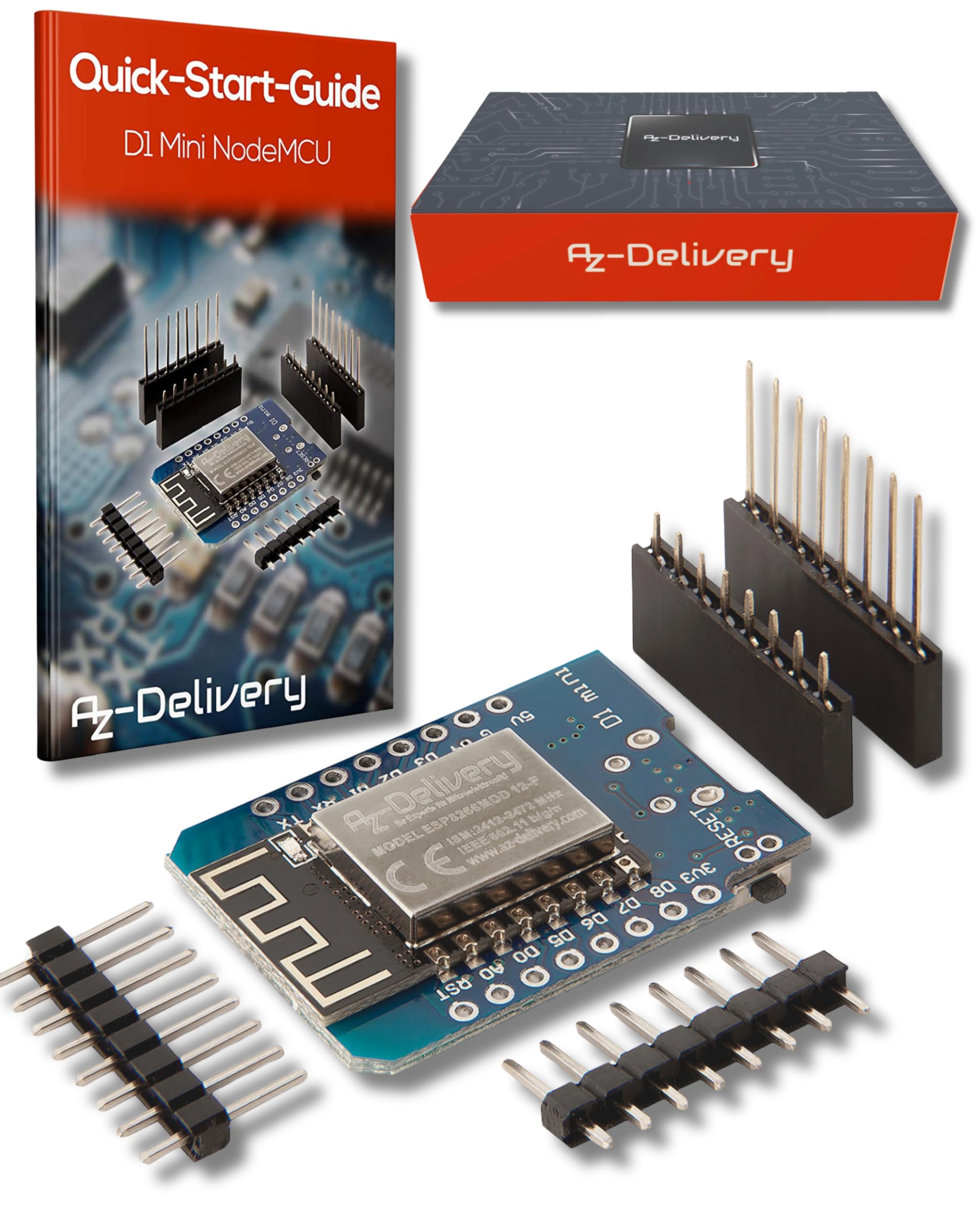 🚀 Mega-Deal: AZDelivery D1 Mini NodeMcu mit ESP8266-12F WLAN Module CH340G Lua kompatibel mit Arduino inklusive E-Book! Angebot bei HelloDeals
