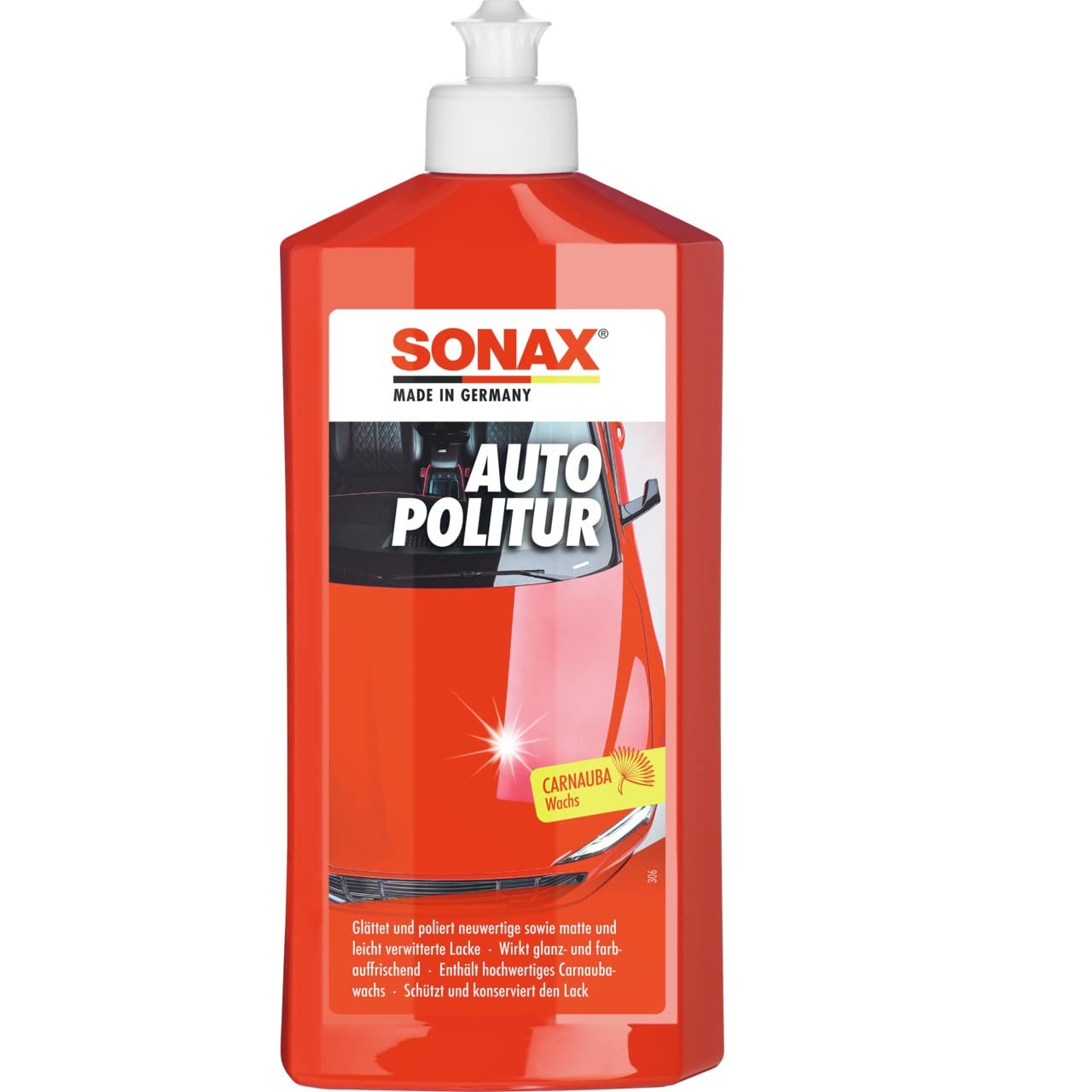 SONAX AutoPolitur (500 ml) für neuwertige, matte und leicht verwitterte Bunt- und Metallic-Lacke Angebot bei HelloDeals