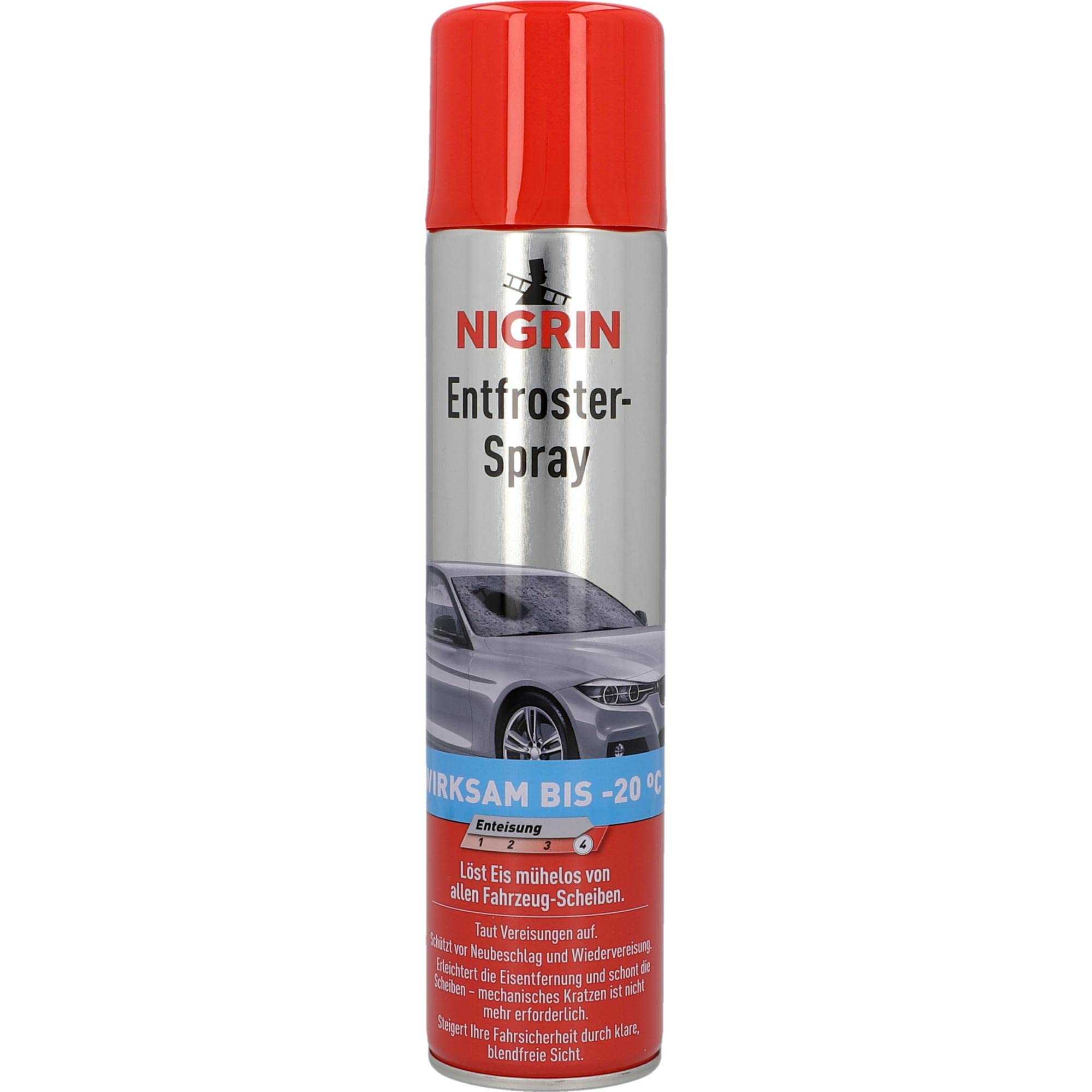 🚗🔑 NIGRIN Entfroster Spray Jumbo Dose 400ml - Bis -20° wirksam! ⛄ Angebot bei HelloDeals