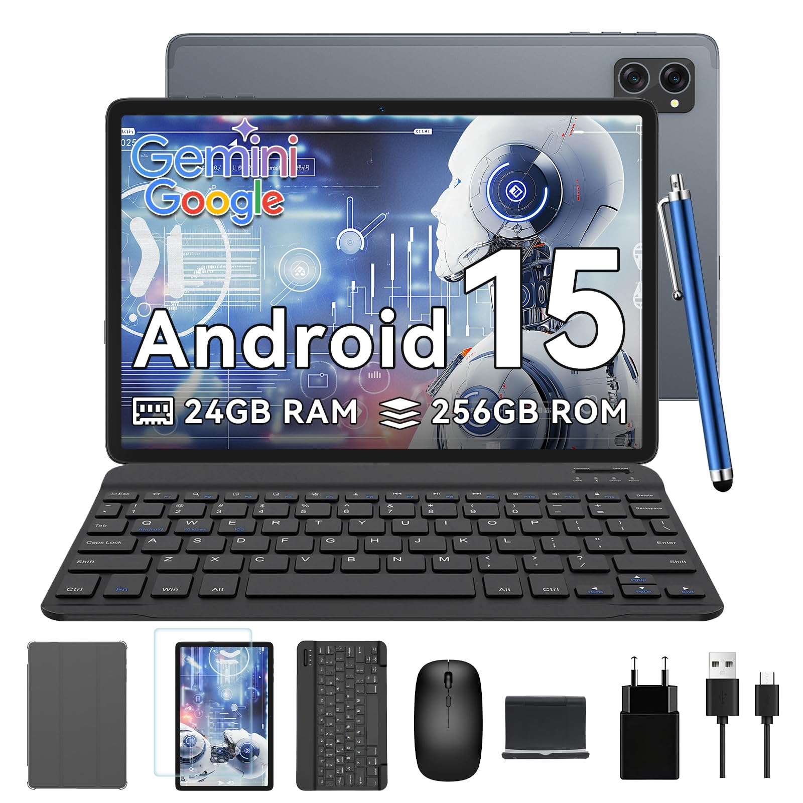 TABWEE Android 15 Tablet mit Tastatur - 24GB RAM+256GB ROM (2TB TF) 🚀 Angebot bei HelloDeals