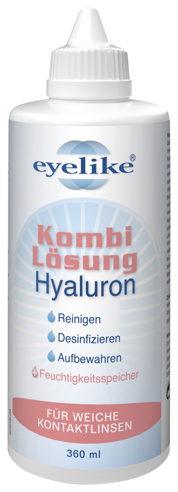 👁️ Eyelike Kombilösung Hyaluron 360 ml - Für strahlende Augen! Angebot bei HelloDeals
