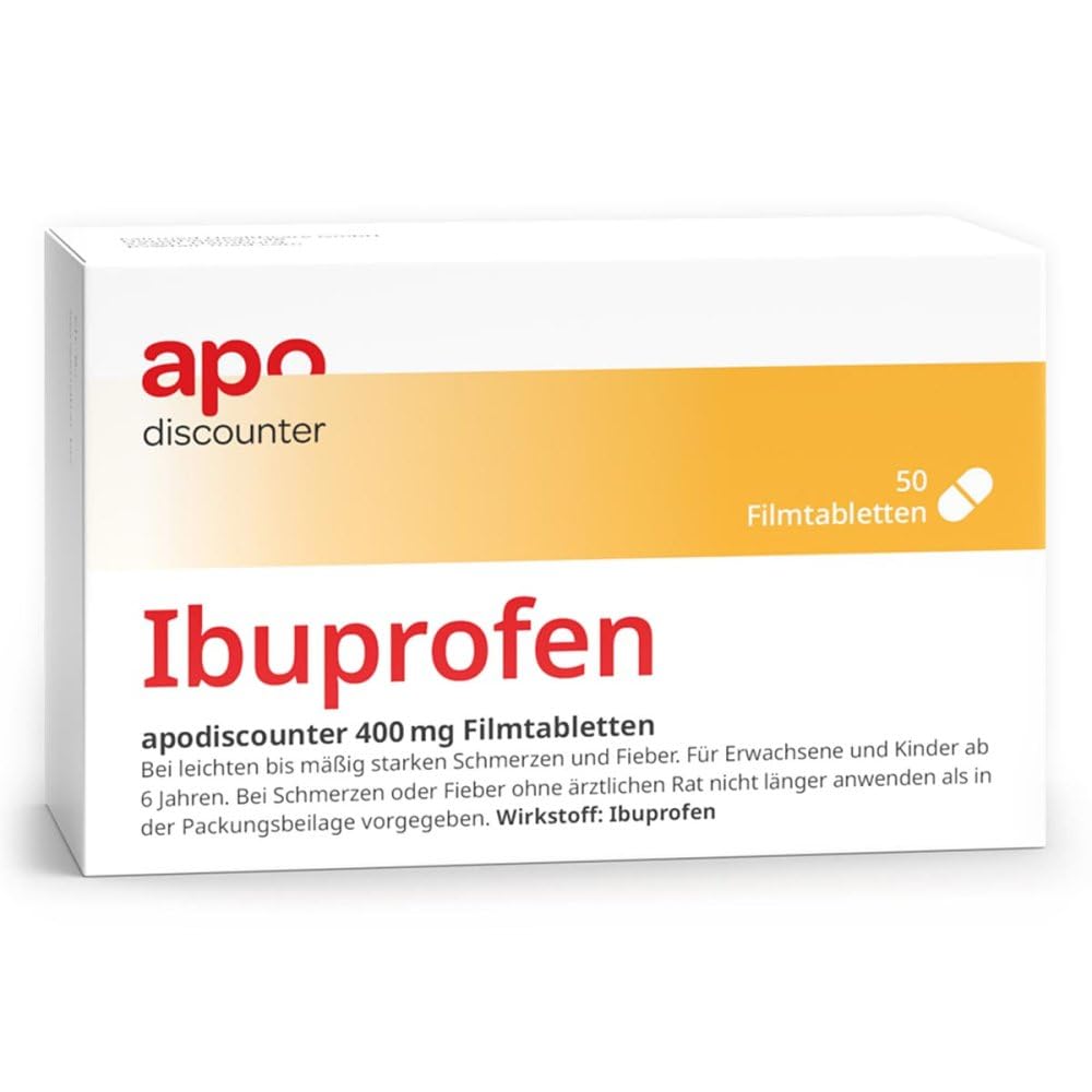 🌟 Angebot: apodiscounter Ibuprofen 400mg Schmerztabletten (50 Stk) 🌟 Angebot bei HelloDeals