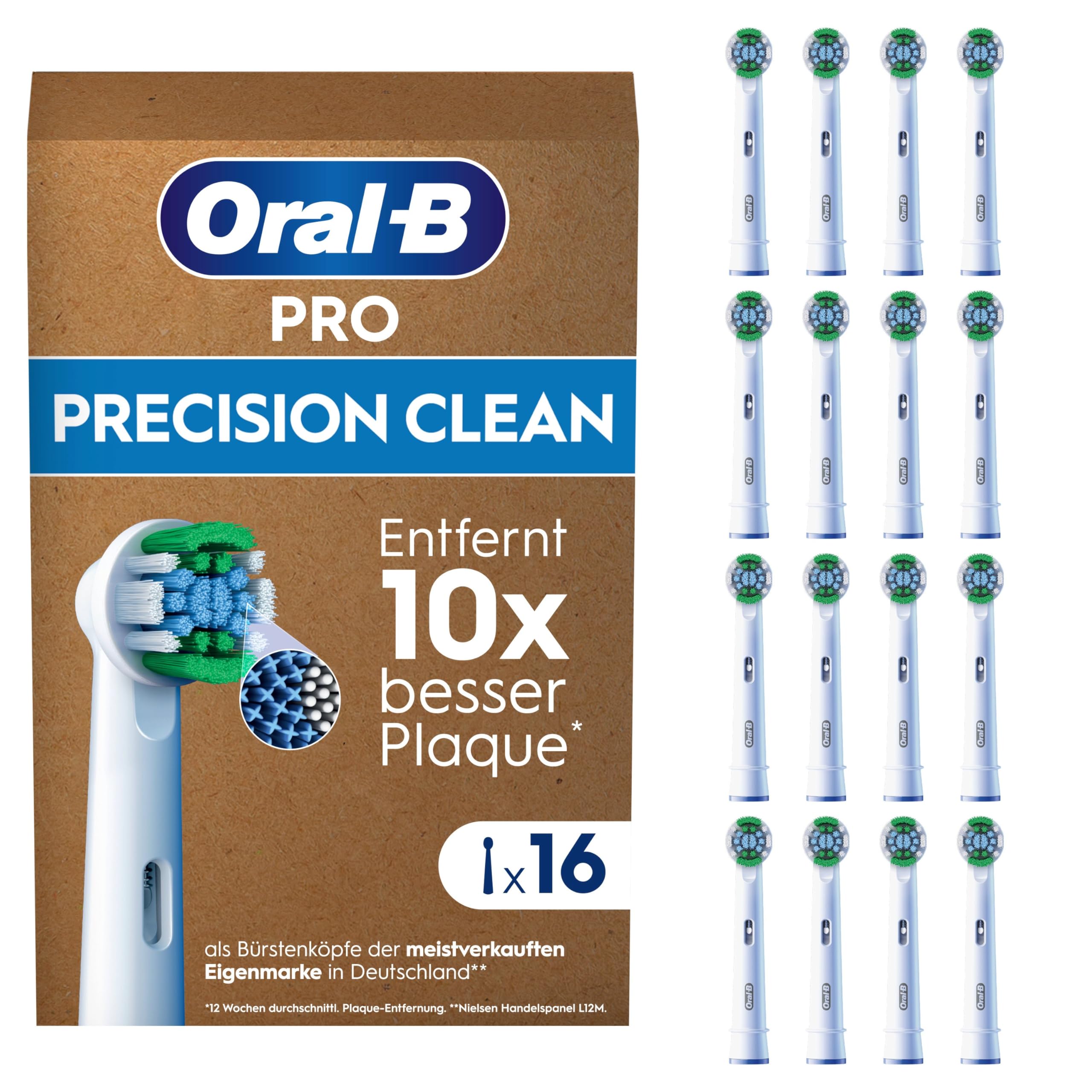 🦷 Oral-B Pro Precision Clean - ORIGINAL Aufsteckbürsten für Elektrische Zahnbürste 🪥 Angebot bei HelloDeals