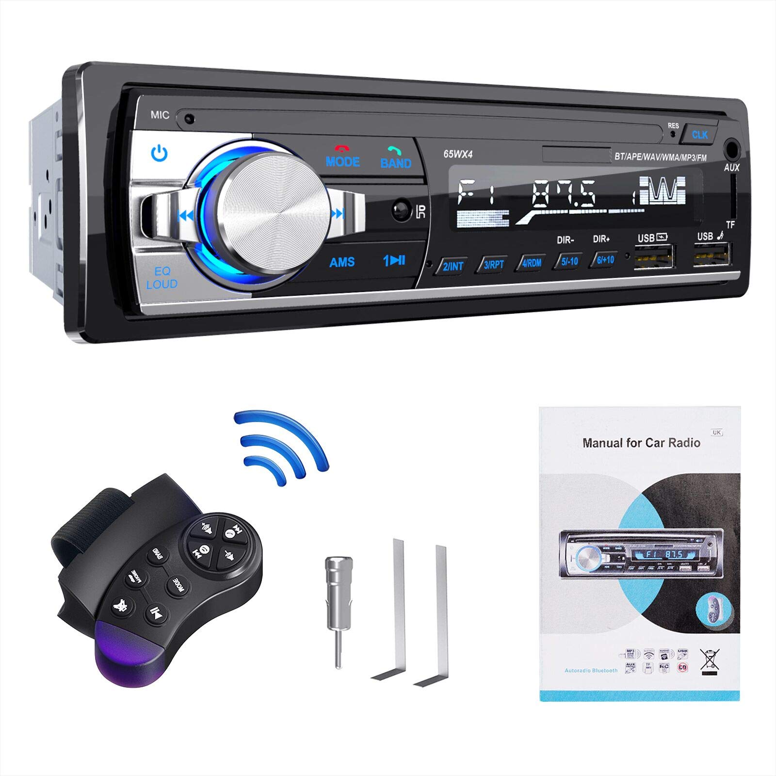 🚗 RDS Autoradio Bluetooth Freisprecheinrichtung SchwarzSilber 🎶📱 Angebot bei HelloDeals