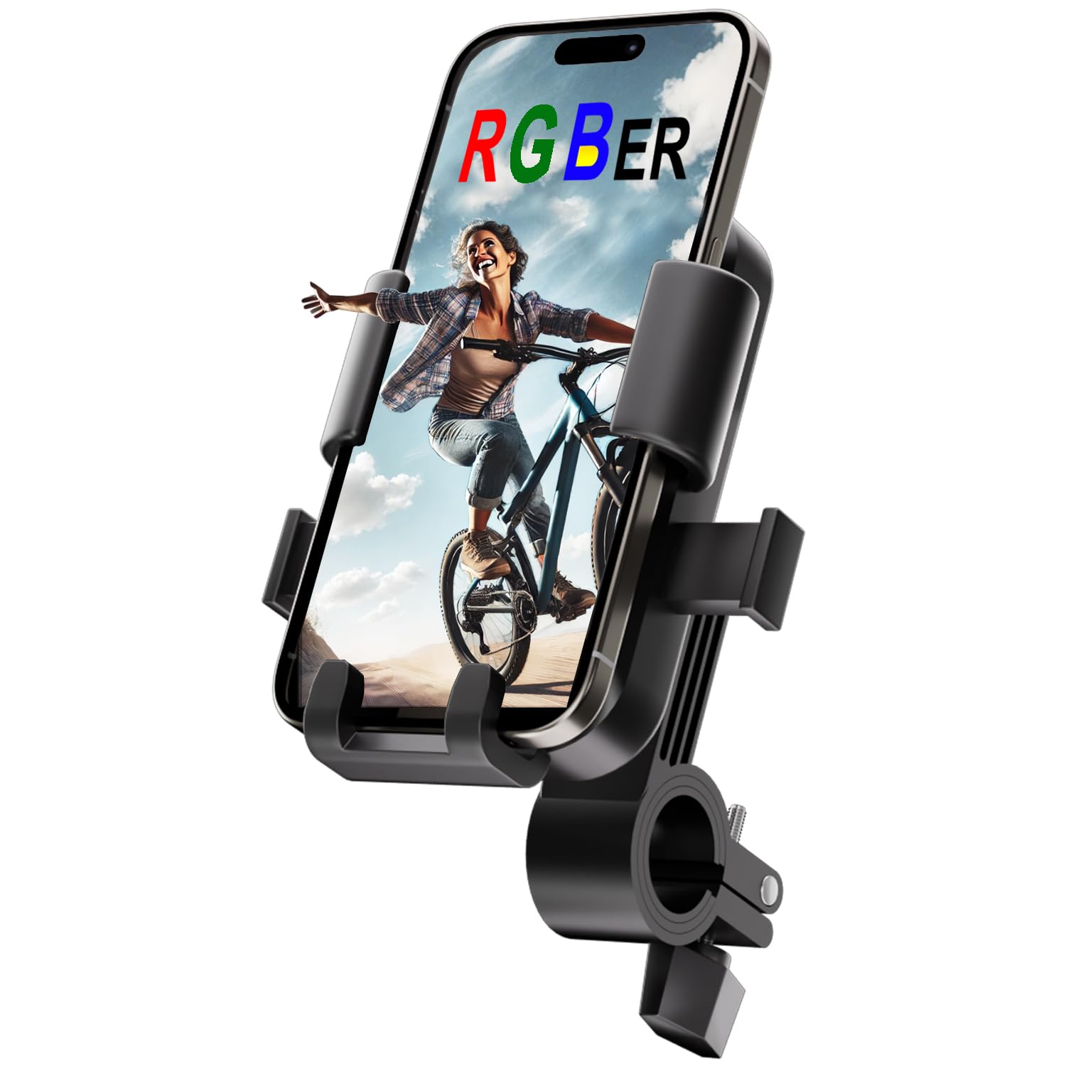 🚴♂️ RGBer® Handyhalterung Fahrrad | 360 Grad Rundumschutz | Stoßfest und wetterbeständig Angebot bei HelloDeals