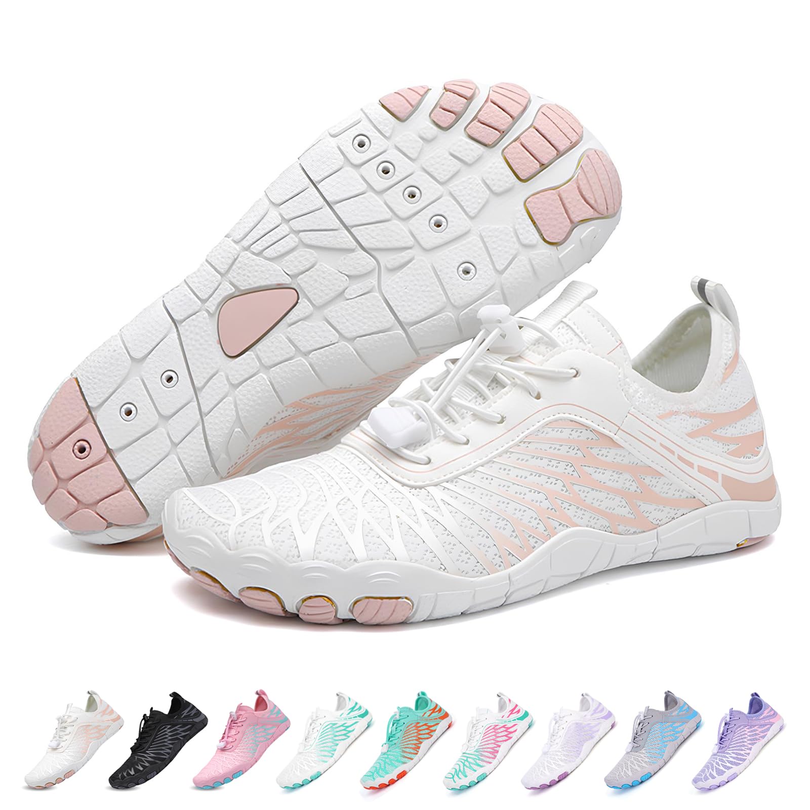 RUYI Unisex Barfußschuhe Damen Herren Wasserschuhe A09 Weiß 39 EU 💦 Angebot bei HelloDeals