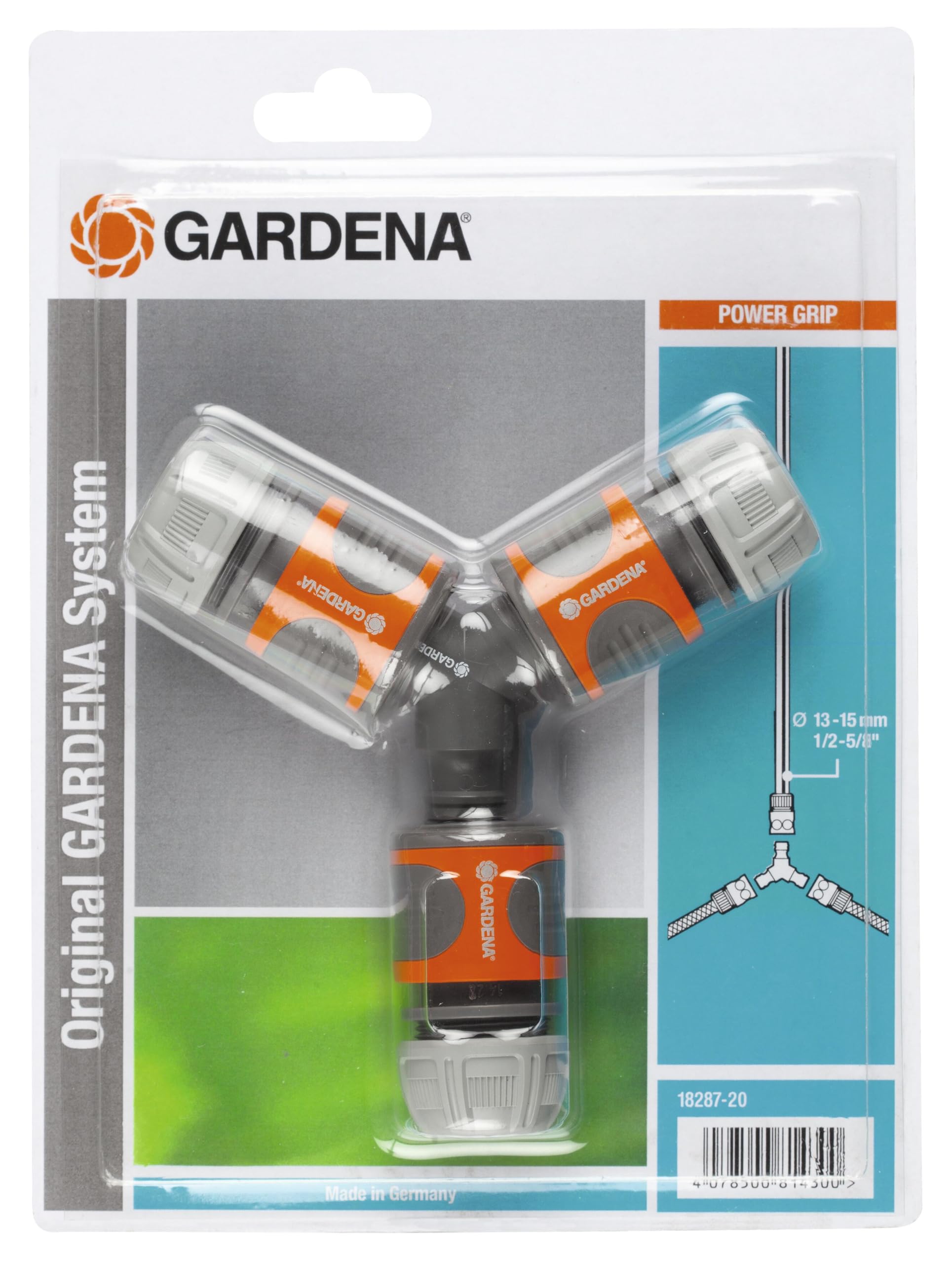 🌿🚰 Gardena Abzweig-Satz für 13 mm (1/2 Zoll)- und 15 mm (5/8 Zoll)-Wasserschläuche: Wasserdichter Abzweig-Verbinder (18287-20) 🌼🌊 Angebot bei HelloDeals