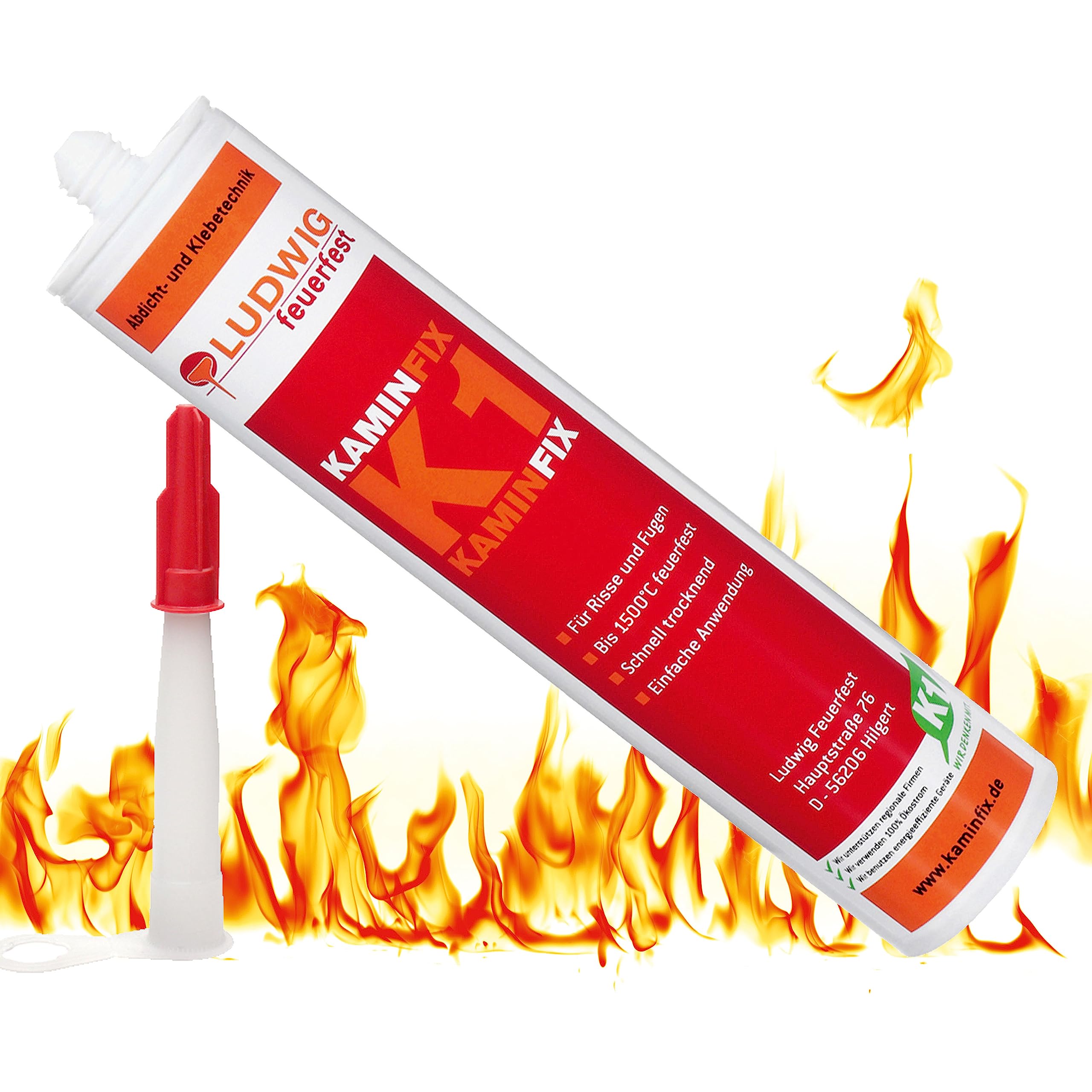 Feuerfester Schamottkleber für Öfen und Kamine 🔥 - Kaminkleber hitzebeständig bis 1500°C Angebot bei HelloDeals