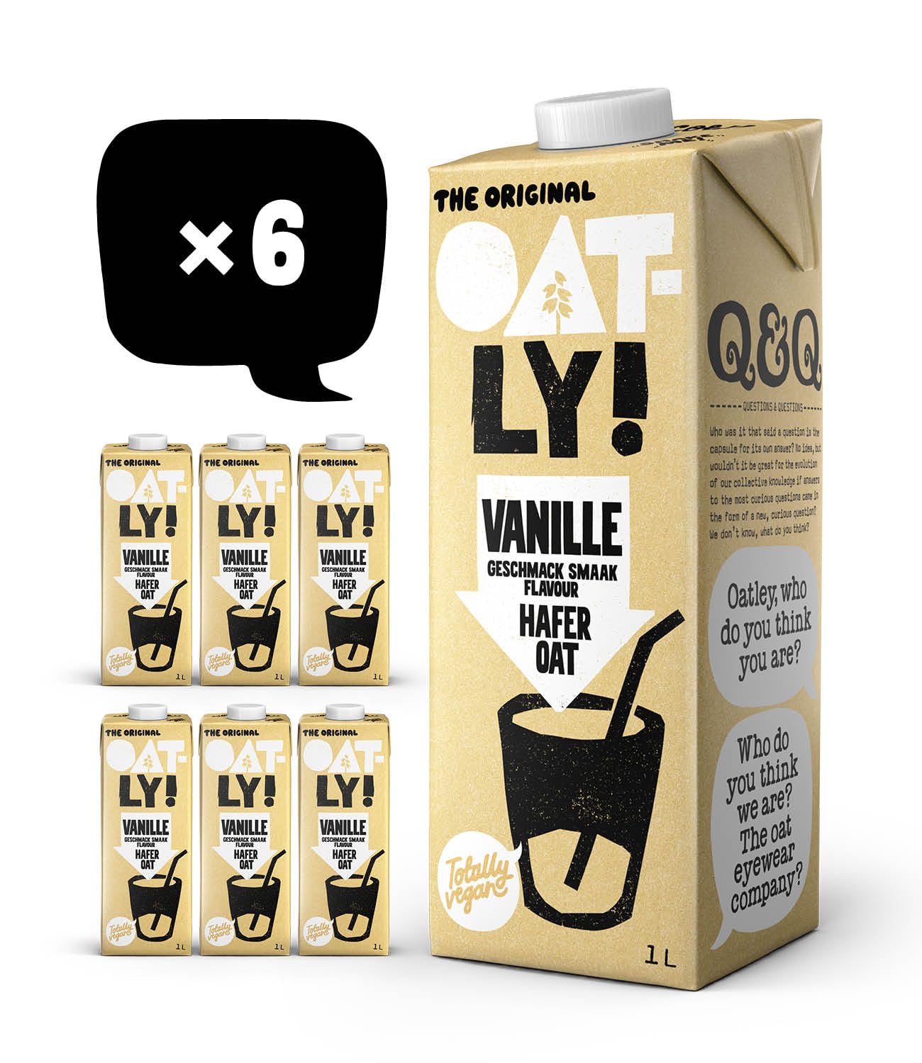 🌾 Oatly Haferdrink Vanille 1L (6er-Pack) 🥛 Angebot bei HelloDeals