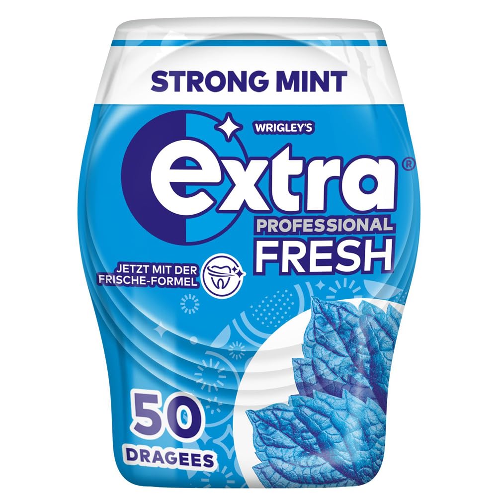 🌿🦷 Extra Professional Fresh Kaugummi, Strong Mint, 50 Dragees | Kaufe jetzt! Angebot bei HelloDeals