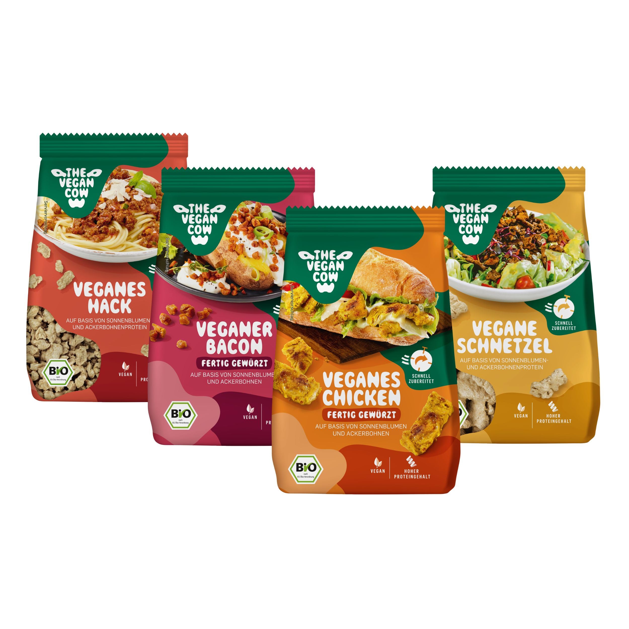 🌱🥓🍗 THE VEGAN COW - Probierpaket - je 75g Angebot bei HelloDeals