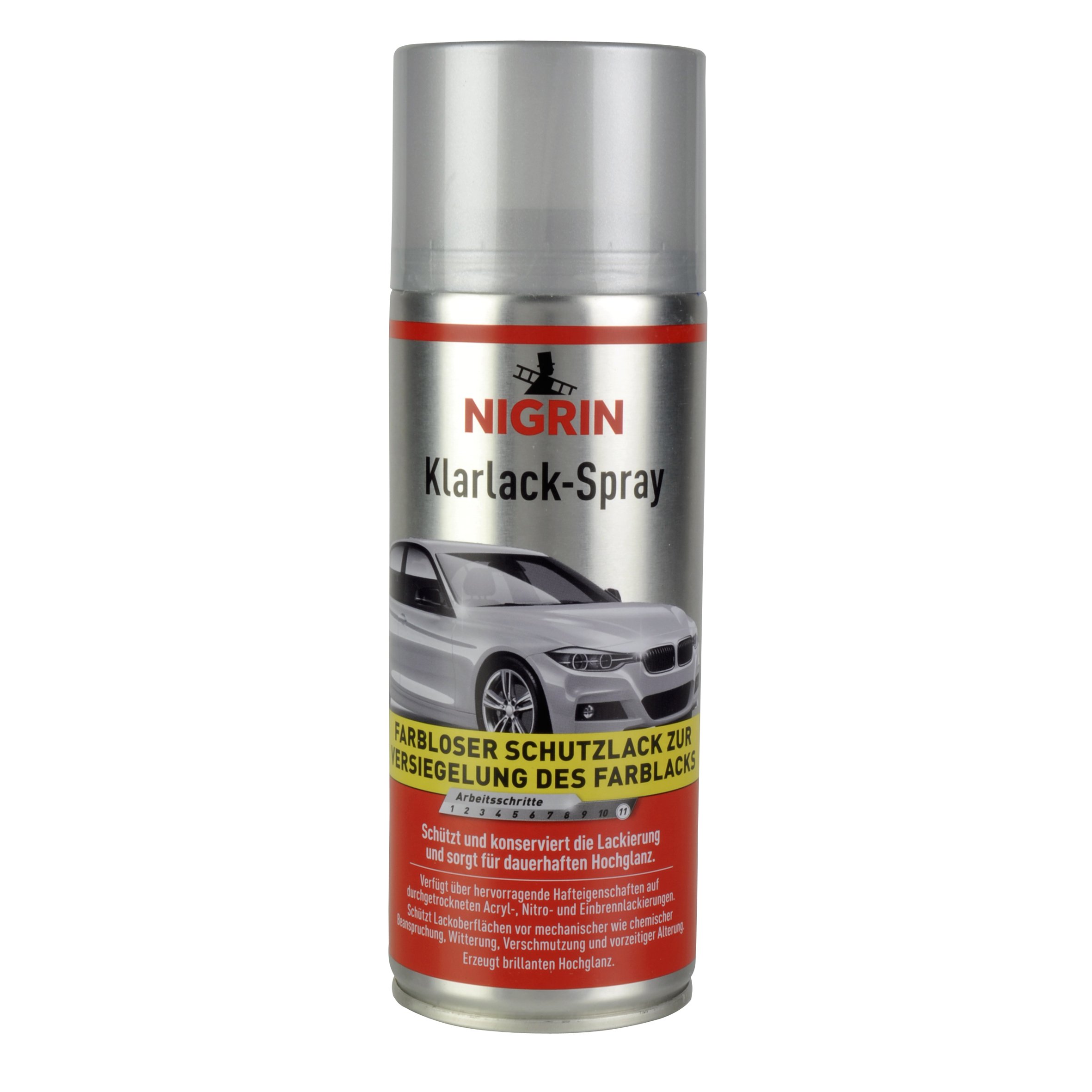 🚗 NIGRIN Acryl Klarlack, 400 ml - Glänzender Autolack zum Schutz von Felgen und Karosserie 🌟 Angebot bei HelloDeals