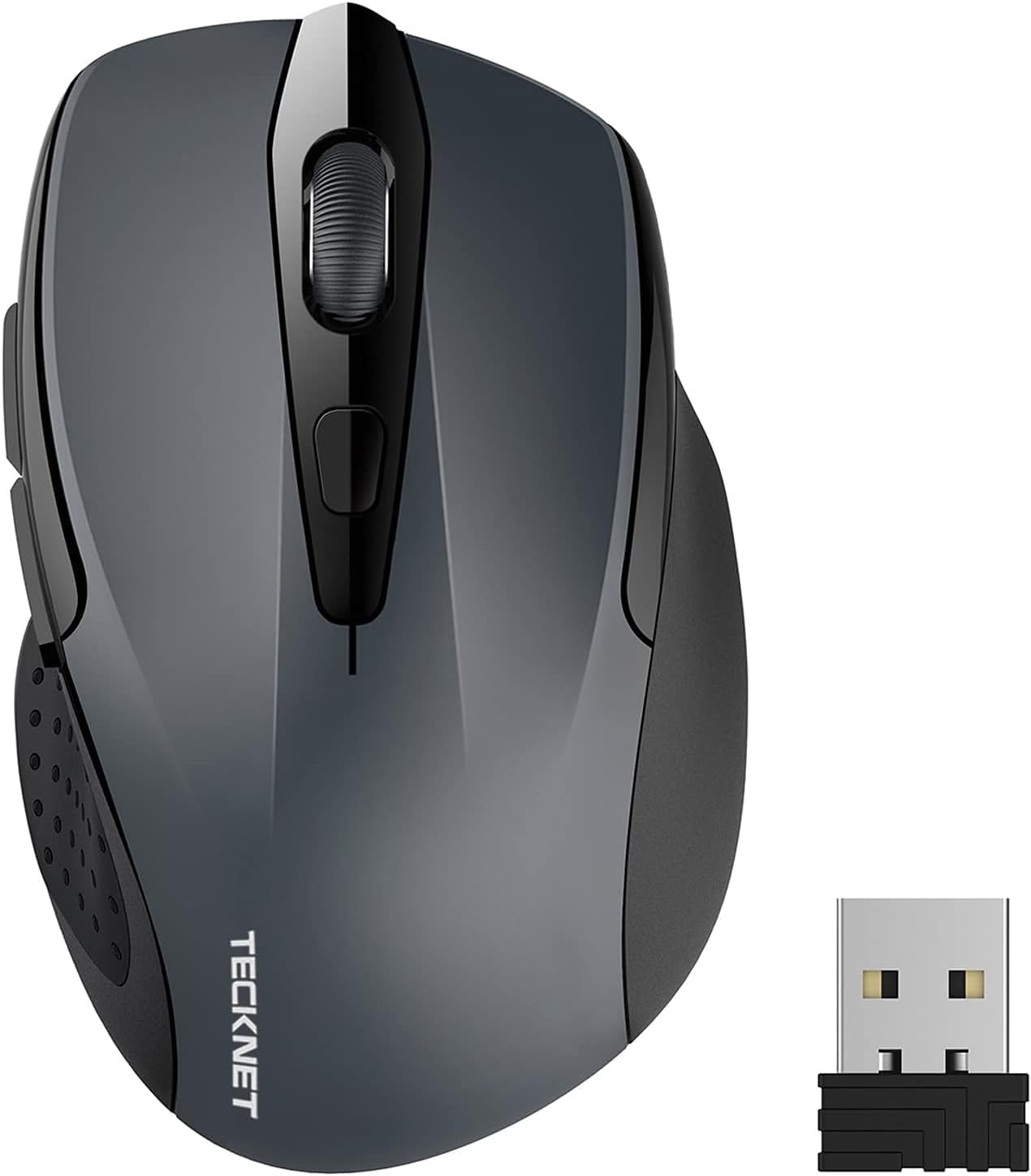 TECKNET Kabellose Maus Pro 2.4G 2600 DPI Funkmaus mit Nano Empfänger 🖱️ Angebot bei HelloDeals
