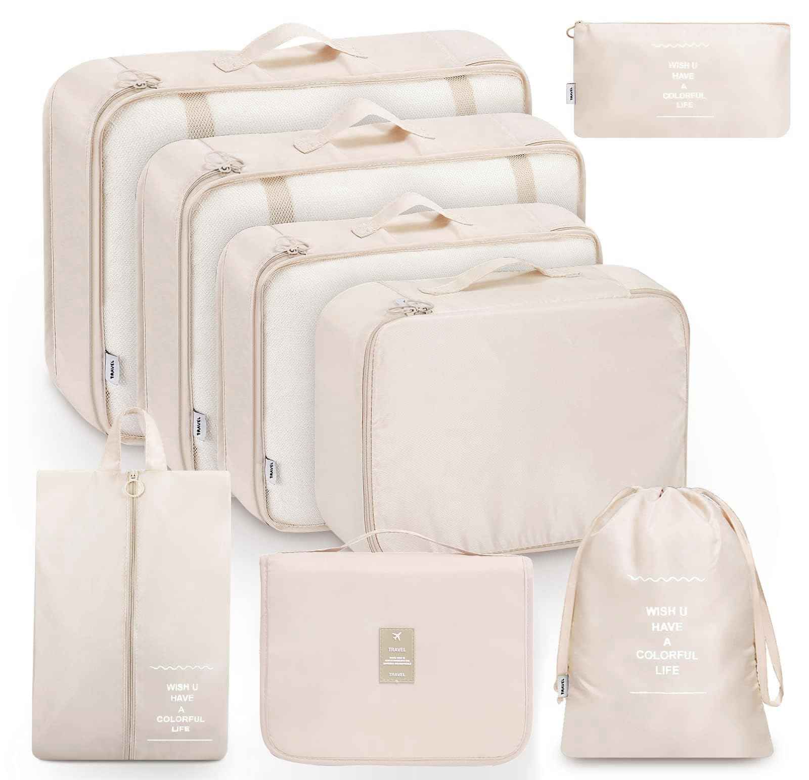 🧳 MURISE 8-teilige/6-teilige Packing Cubes für Urlaub und Reisen 🌍👜 Angebot bei HelloDeals