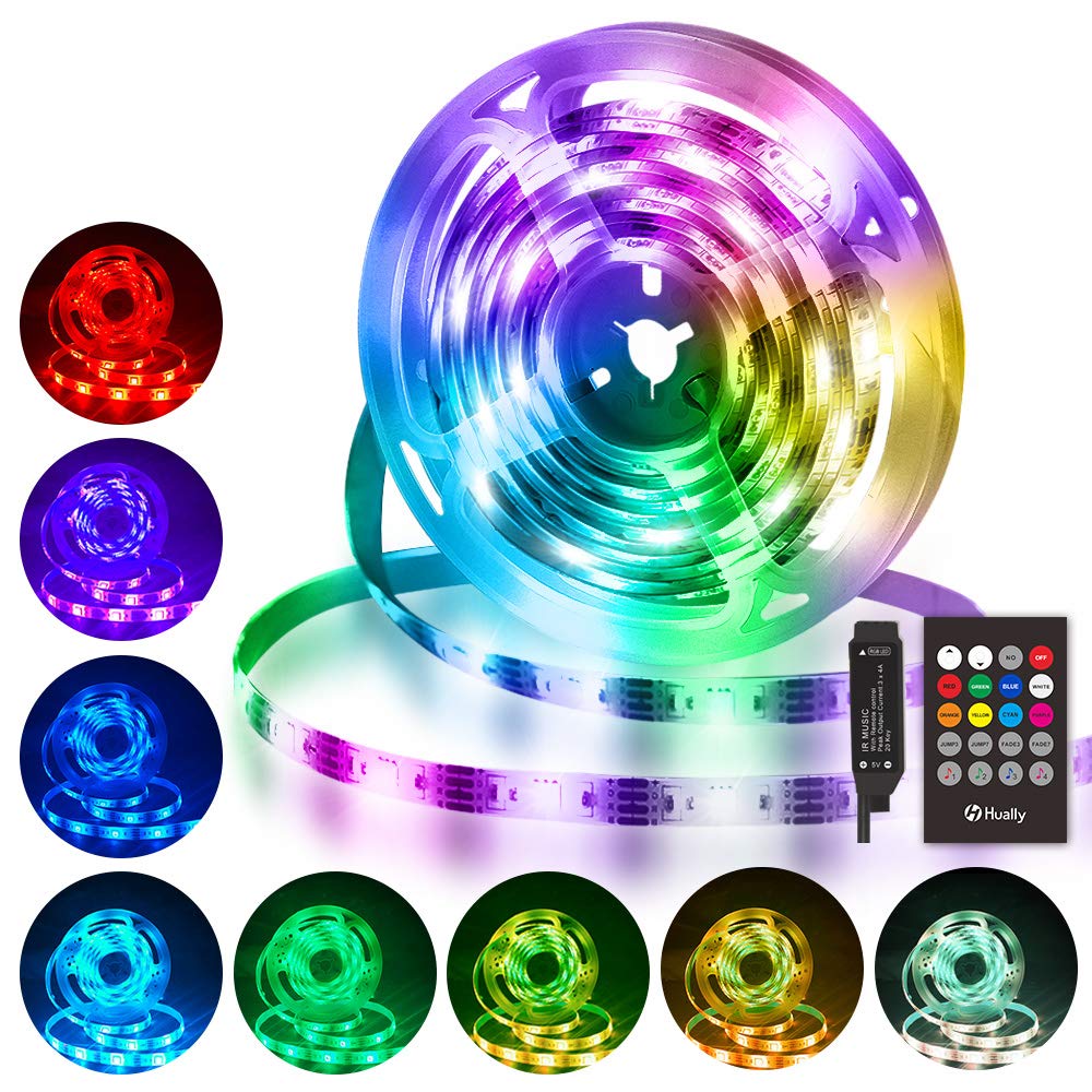 LED Streifen 3M, Hually USB LED Strip mit Fernbedienung 🌈💡 Angebot bei HelloDeals