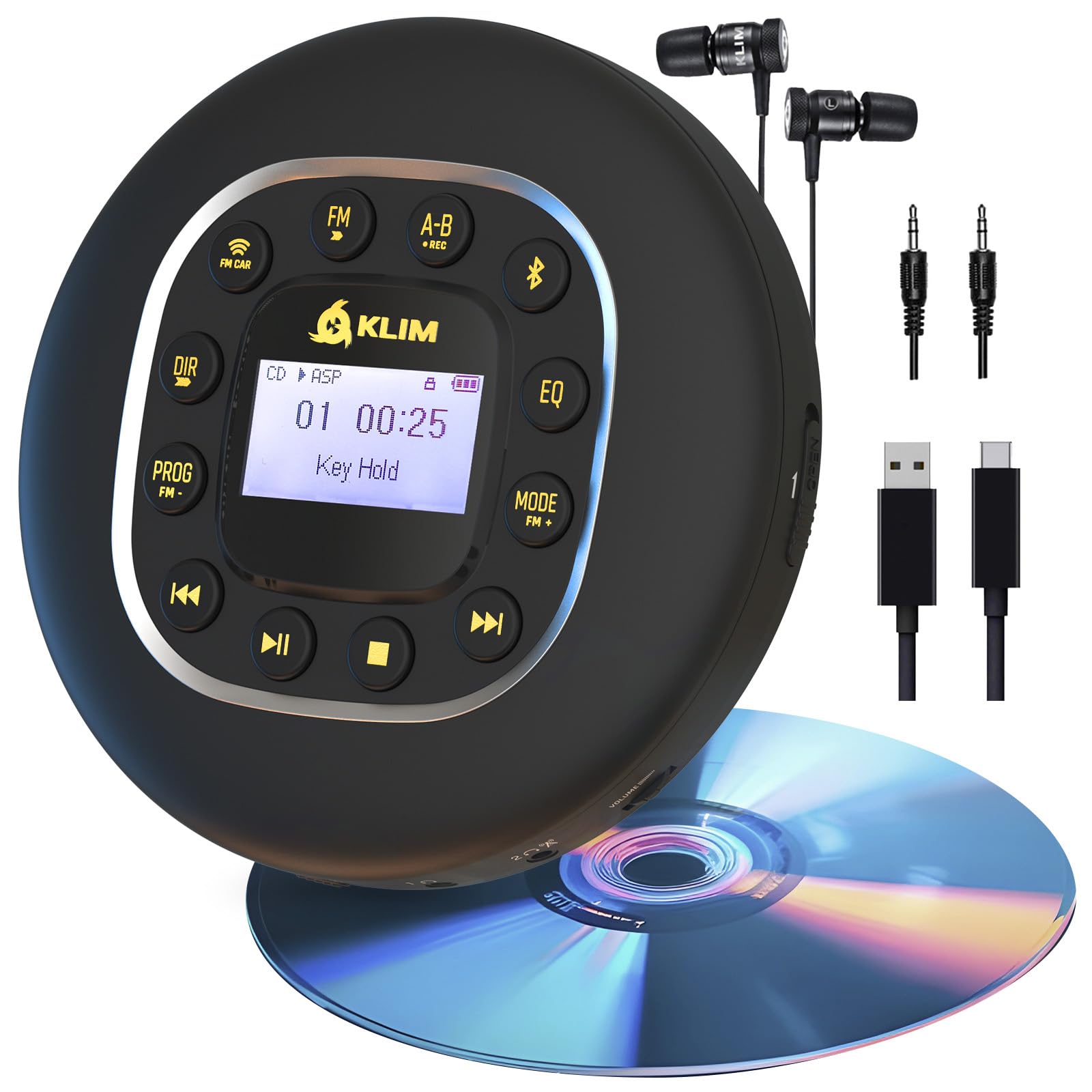 KLIM Journey Tragbarer CD-Player Walkman 🎵🔊 Angebot bei HelloDeals