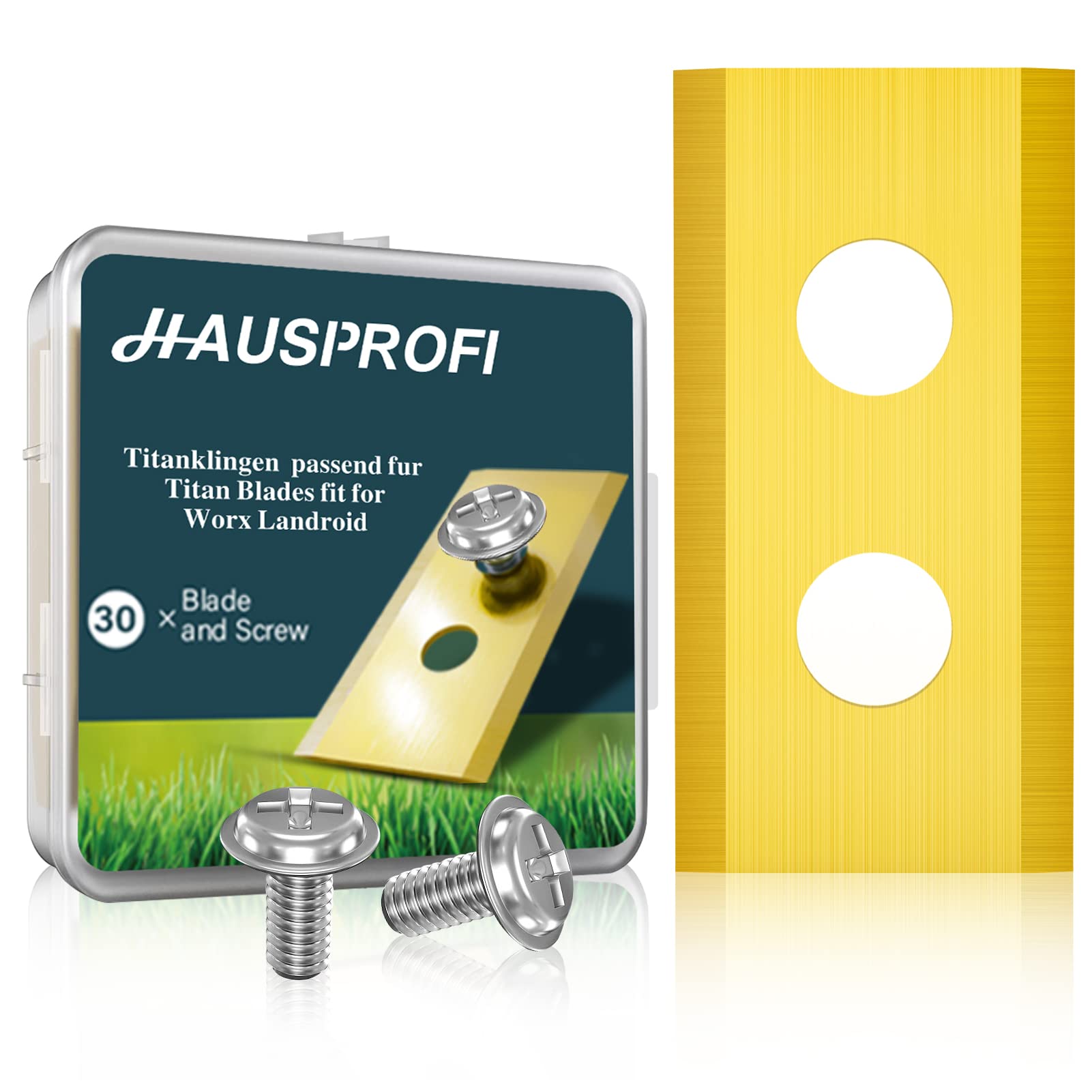 🌿 HAUSPROFI 30x Titan Mähroboter Messer Ersatzklingen 🌟 Angebot bei HelloDeals