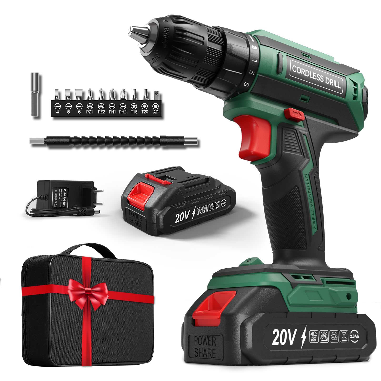 🔧 Akkuschrauber Set 42Nm Max 20V - FAHEFANA Neue Serie 🛠️ Angebot bei HelloDeals