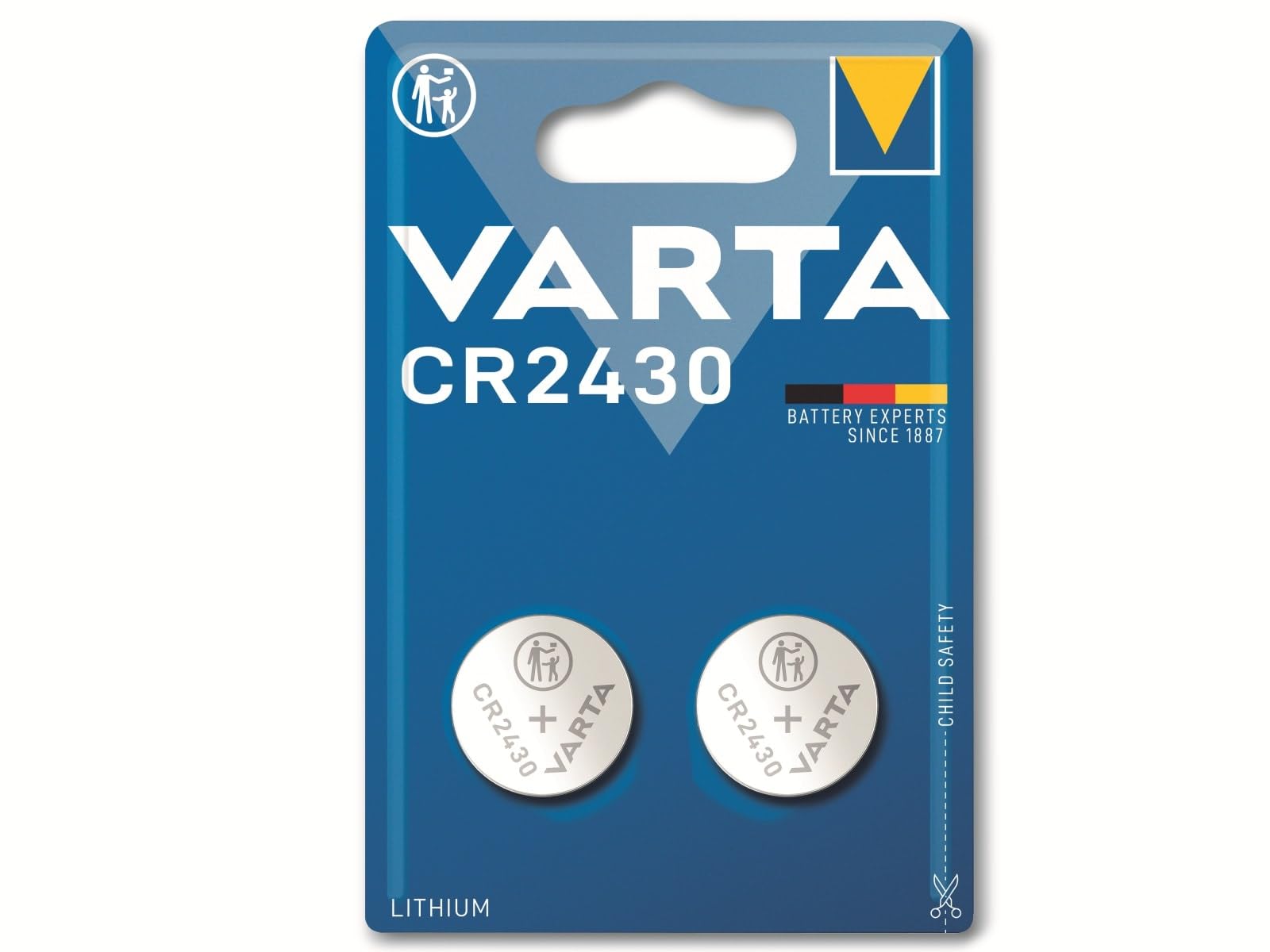 🔋 VARTA Batterien Knopfzelle CR2430, 2 Stück - 3.28€ Angebot bei HelloDeals