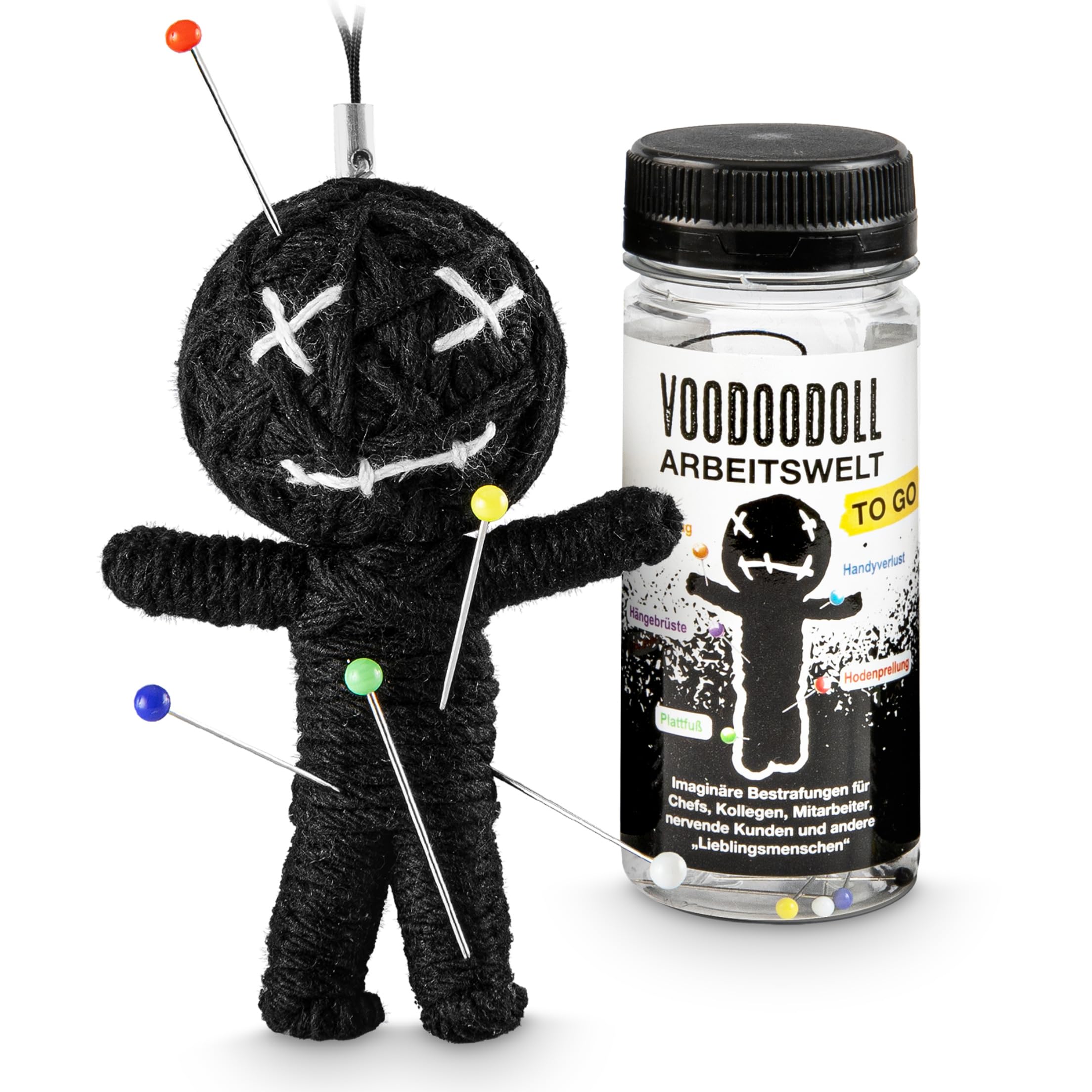 Voodoo Doll Puppe Voodoopuppe Voodoodoll Geschenk Arbeitskollege witziges Mitbringsel Gaggeschenk Chef Boss Vorgesetzer Arbeitskollege Mitarbeiter Kollege Lieblingsmensch schwarzer Humor Partygeschenk 💪​ Angebot bei HelloDeals