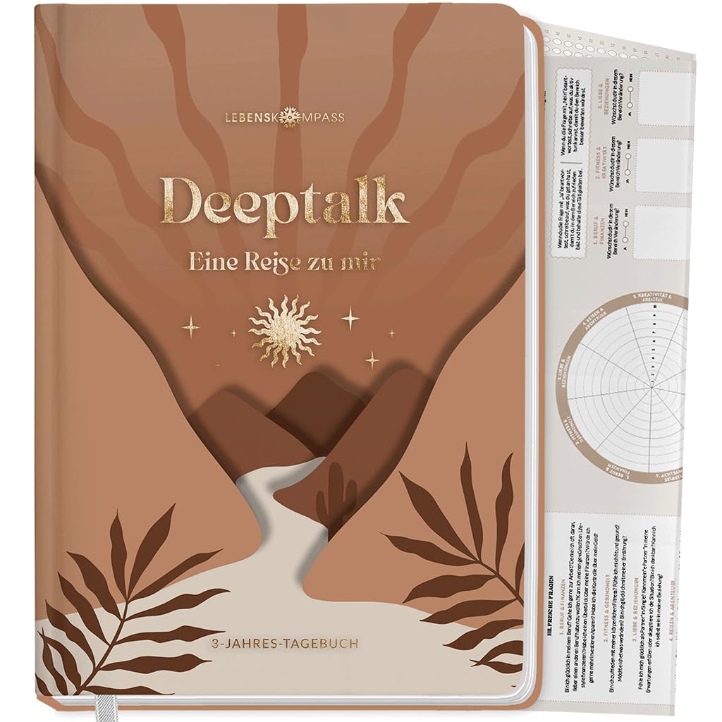 Lebenskompass® 3 Jahres Tagebuch für Erwachsene - Deeptalk 📔 Eine Reise zu mir Selbst DESERT Angebot bei HelloDeals