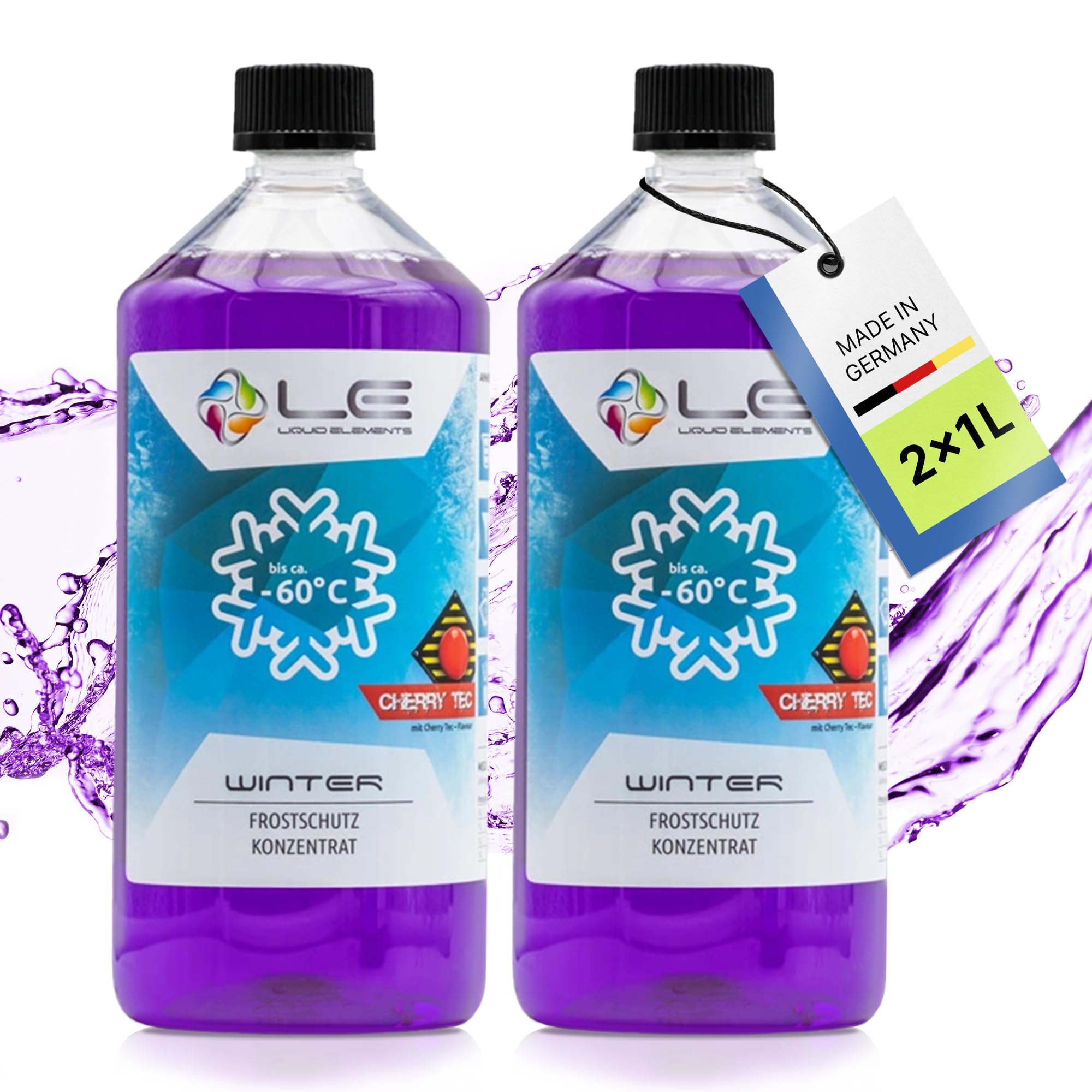 Liquid Elements Winter Frostschutz Konzentrat 2x 1L Angebot bei HelloDeals