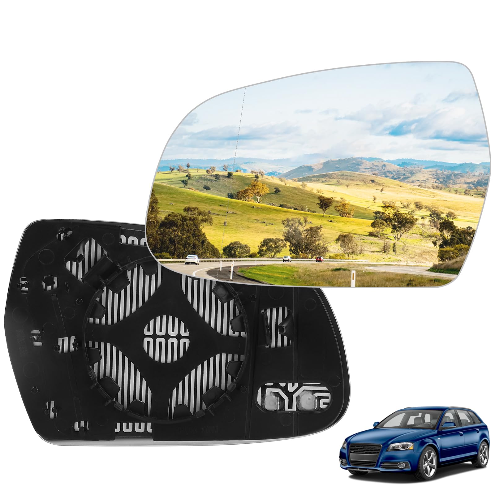 Ersatz Spiegelglas Heizbar für Audi A3, A4L, A5 Angebot bei HelloDeals