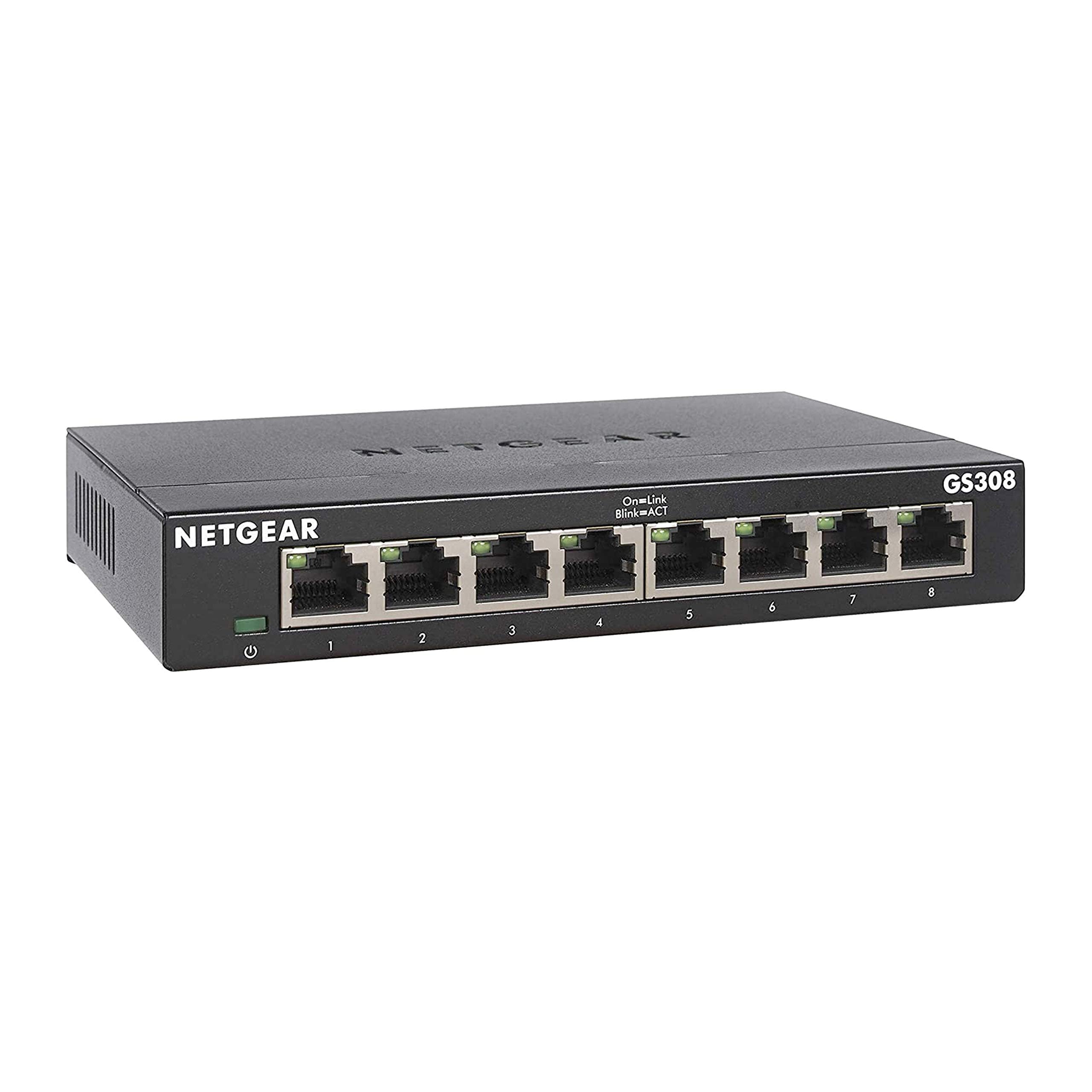 🔥 Super Deal: NETGEAR GS308 LAN Switch 8 Port Gigabit Ethernet Switch 🌐 Angebot bei HelloDeals