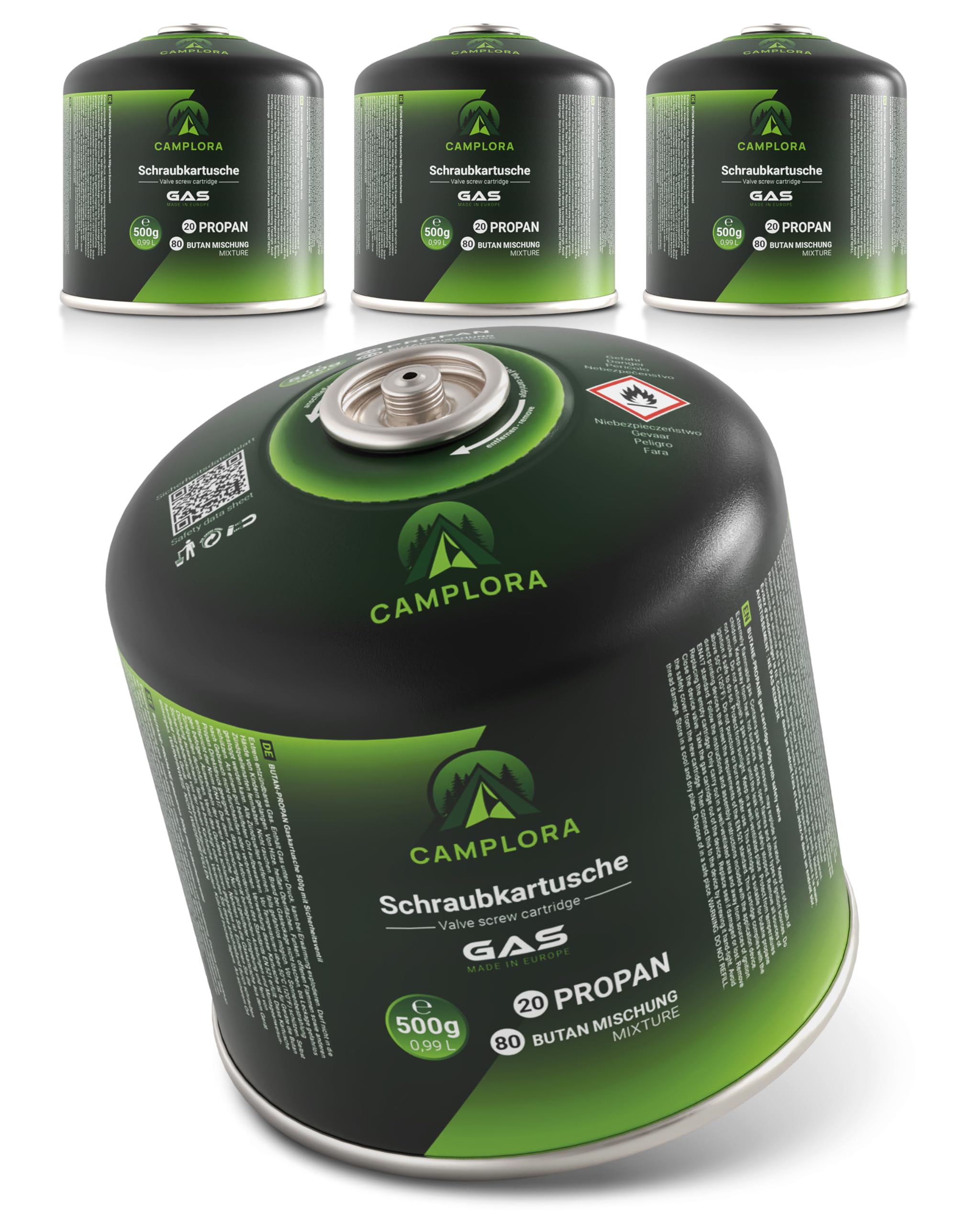 🔥 Angebot: CAMPLORA 4x 500g Gaskartuschen mit Schraubventil für Campingkocher und Grill Angebot bei HelloDeals