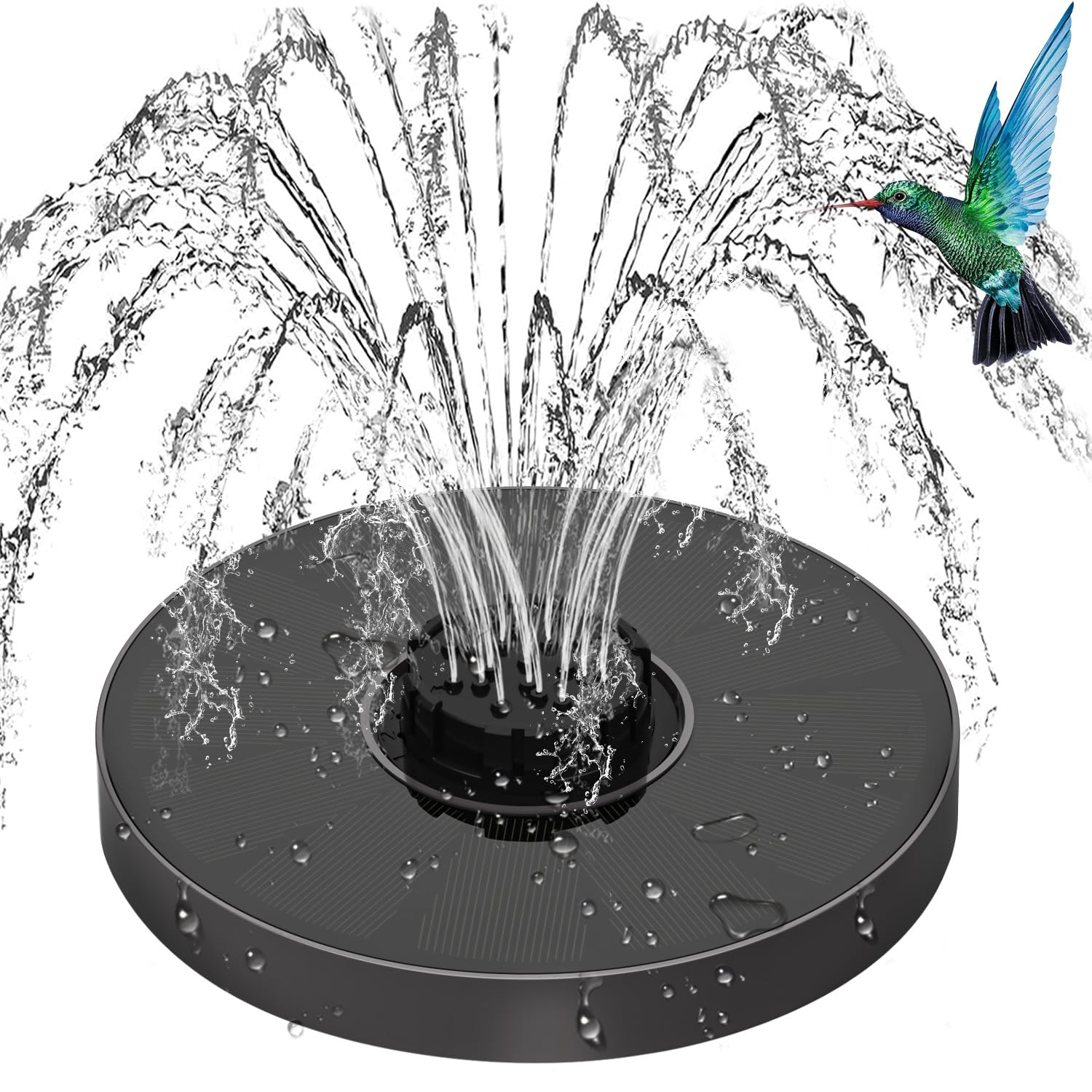 Solar Springbrunnen mit innovativer 4-in-1 Düse Angebot bei HelloDeals